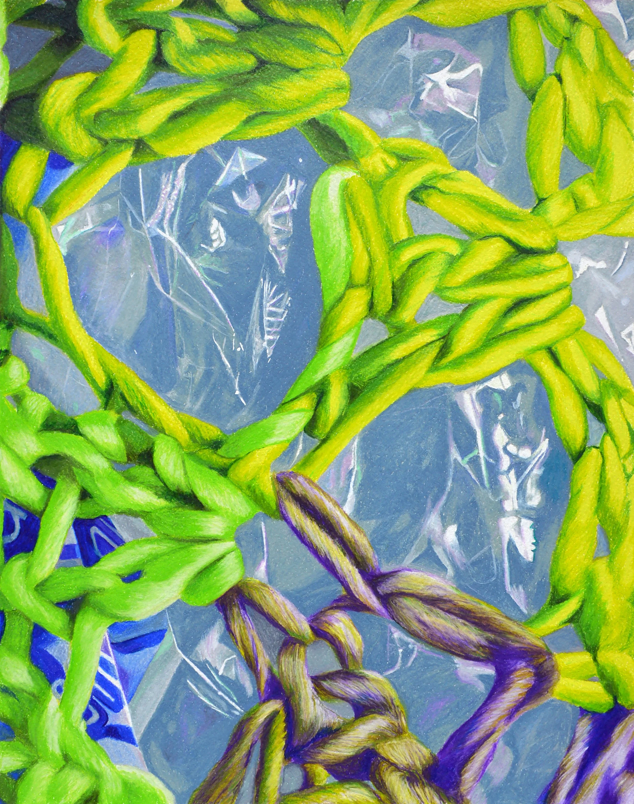  Net Of Necrosis  11” x 17”  Colored pencil on paper  2022   