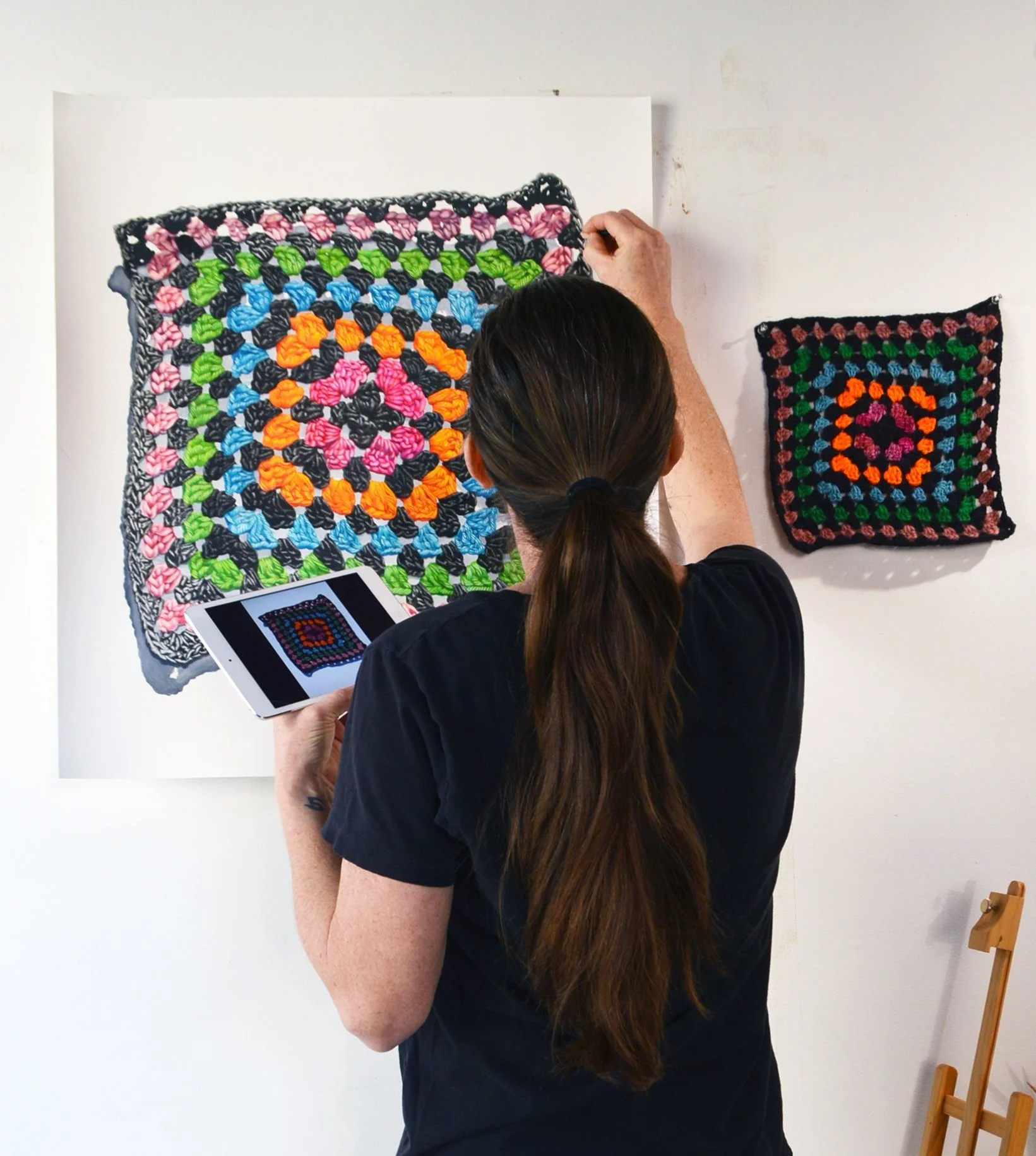 I received a wildly, colorful crochet Afghan blanket for a wedding gift from my uncle.  He told me it was made by my mother.  I broke into tears over joyed with holding something so precious. We lost her in 1998 to a heinous crime. Ever since then I