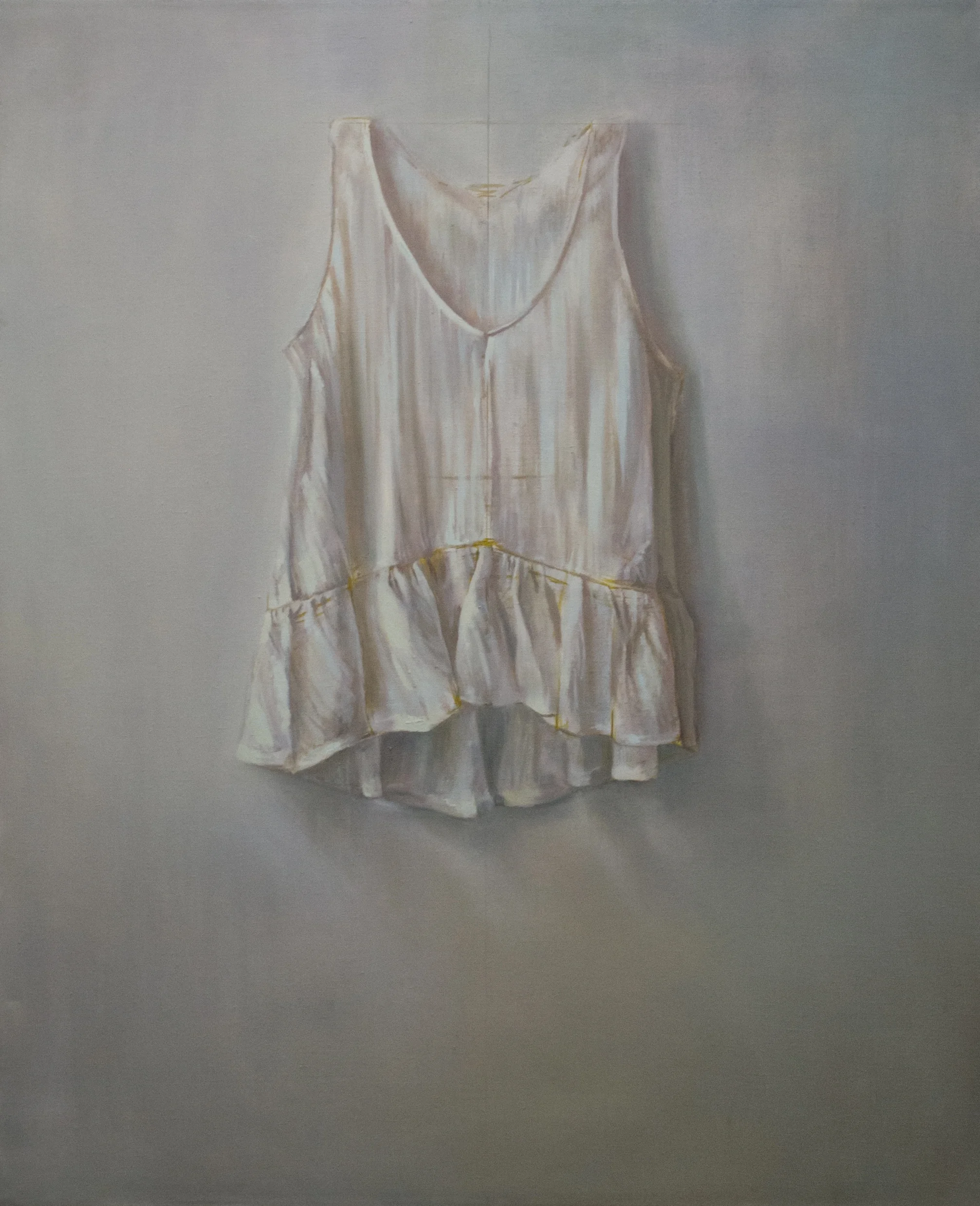   Blouse , oil on linen, 48 x 56 in., 2015 
