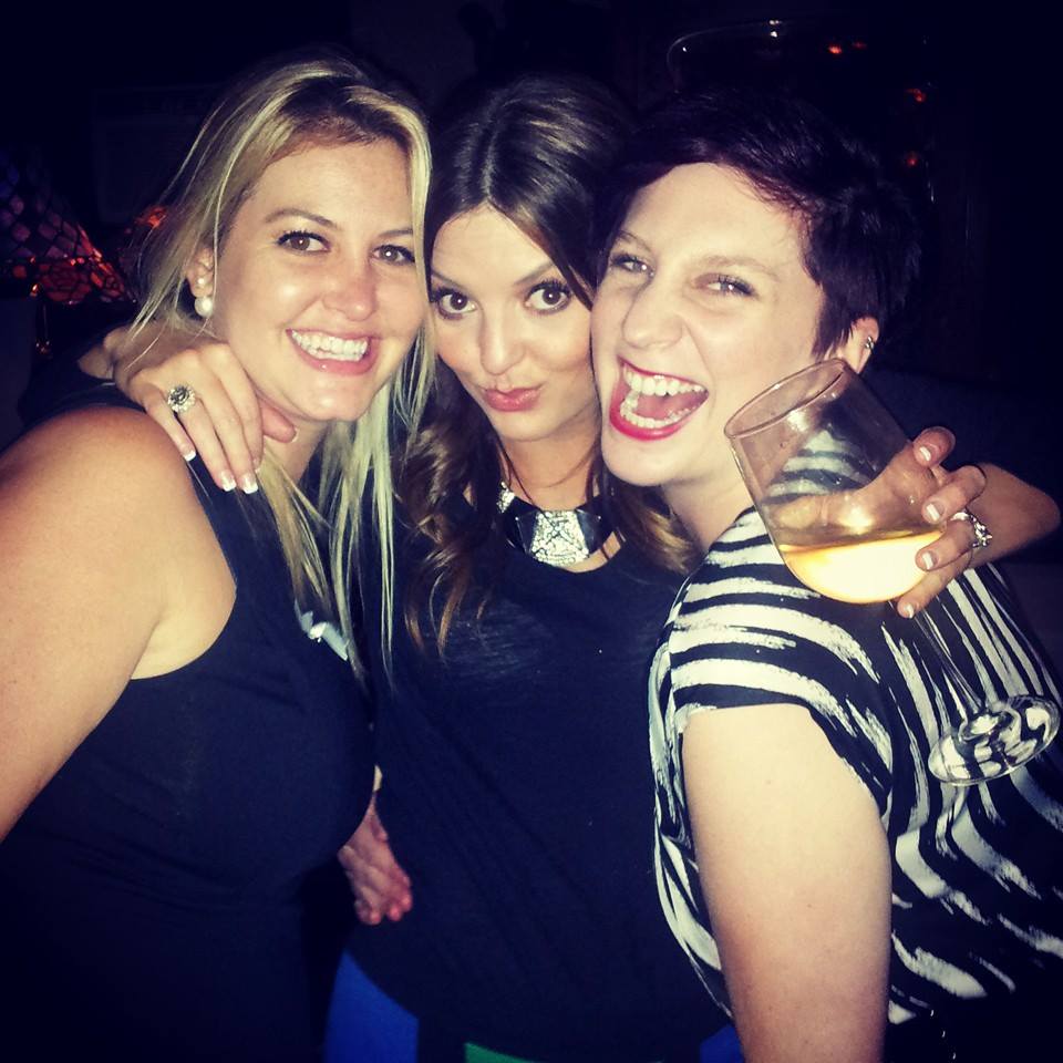Heather, Holly, and I the night I was given the name WojMer!