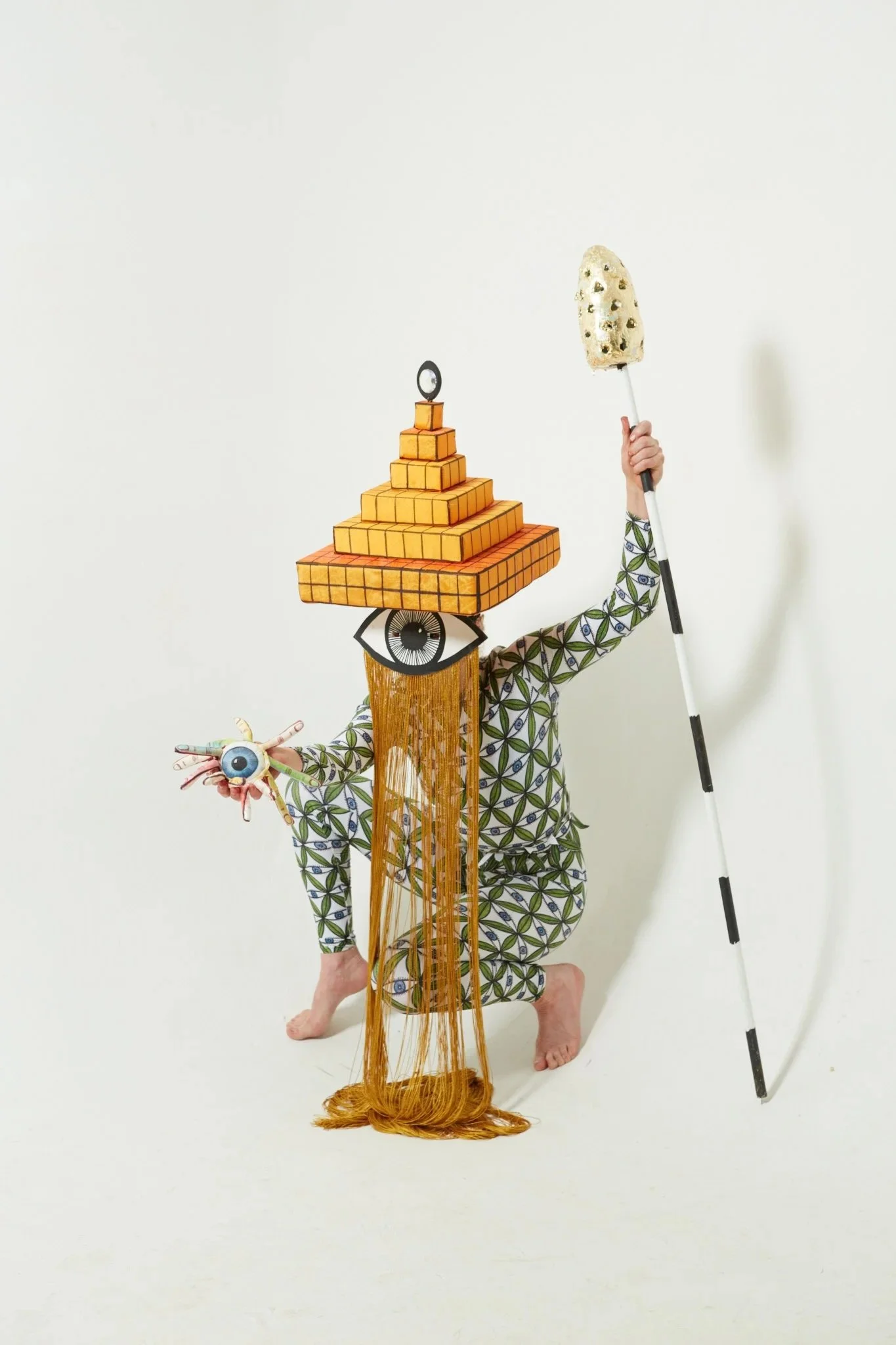 Third eye suit, Ziggurhat and Pineal wand. 2016