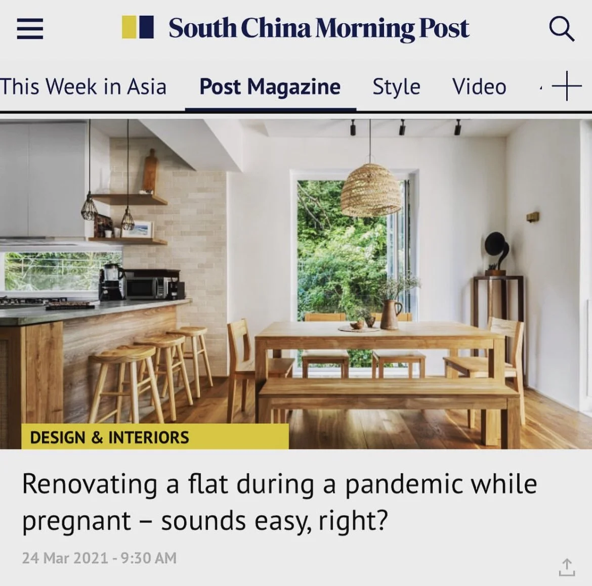 South China Morning Post // MARCH 2021