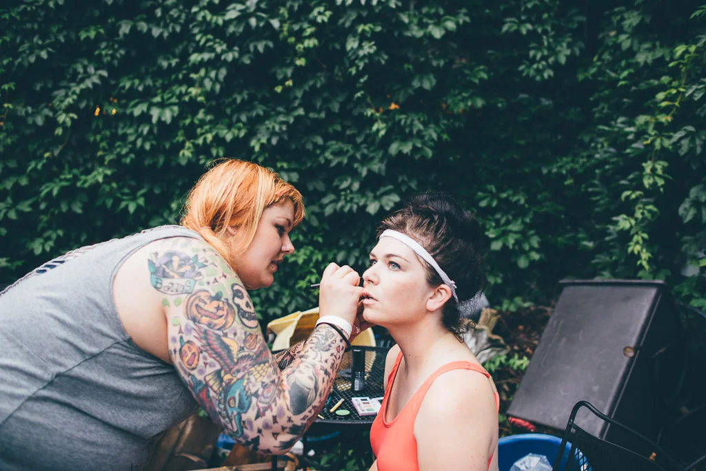 Thighmaster Getting Her Makeup Done by Kelly McNellis