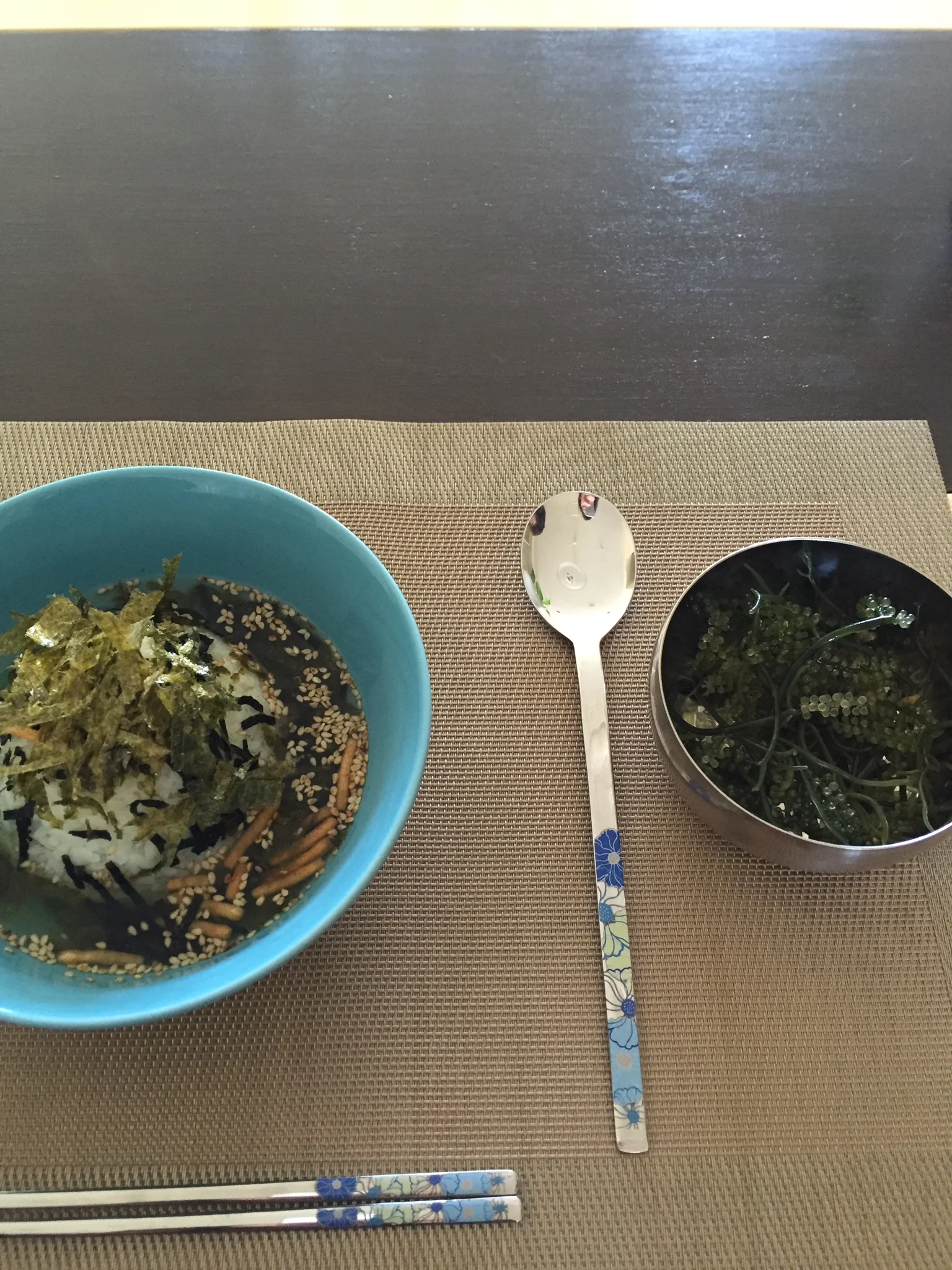 Japanese breakfast courtesy of our host Imran!