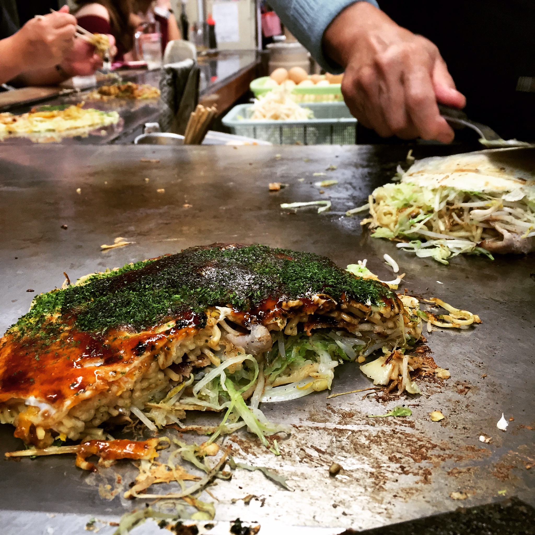 Delicious okonomiyaki