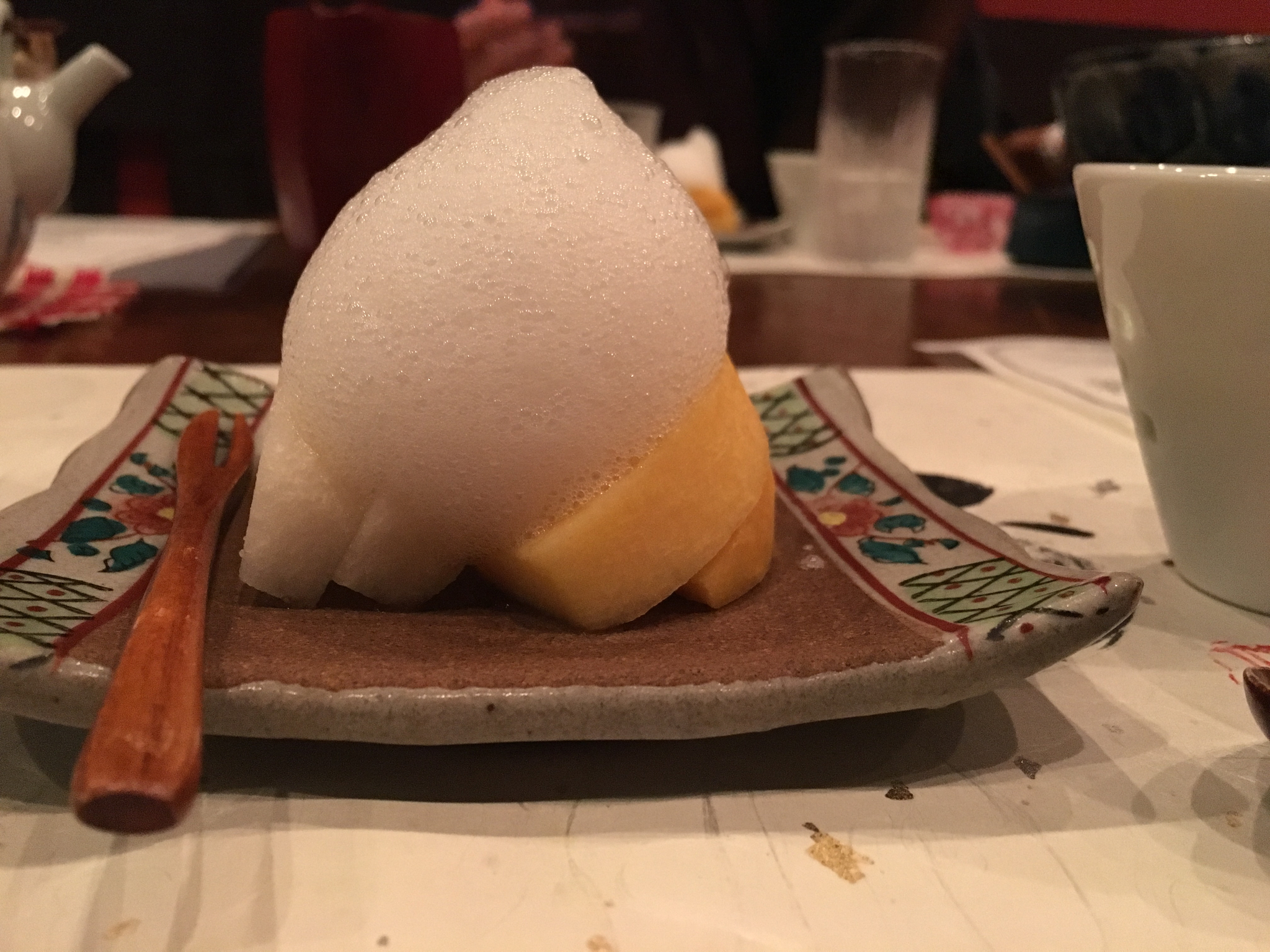 Kaiseki - fruit and sugar foam