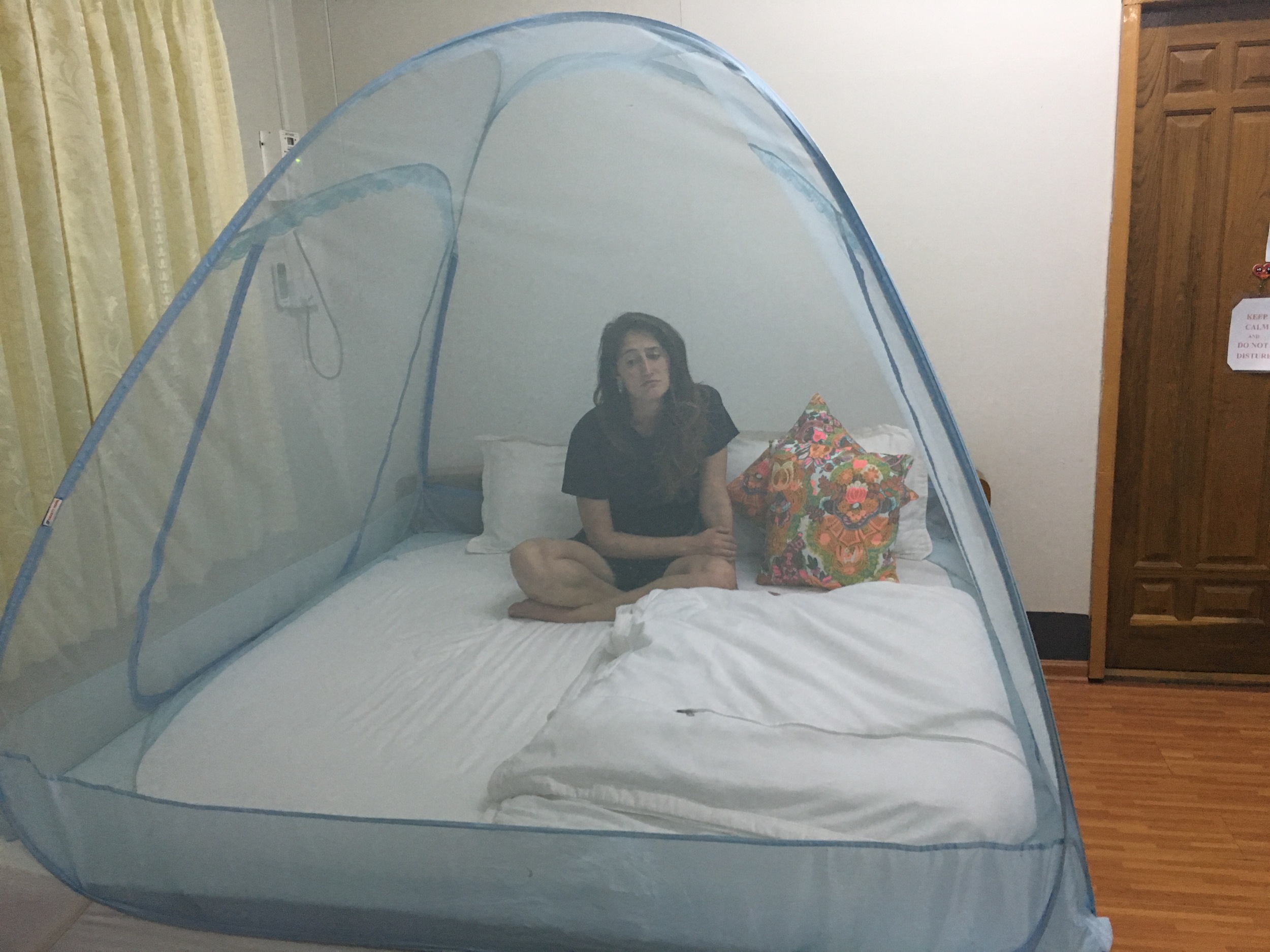 Little mosquito net tent bed!