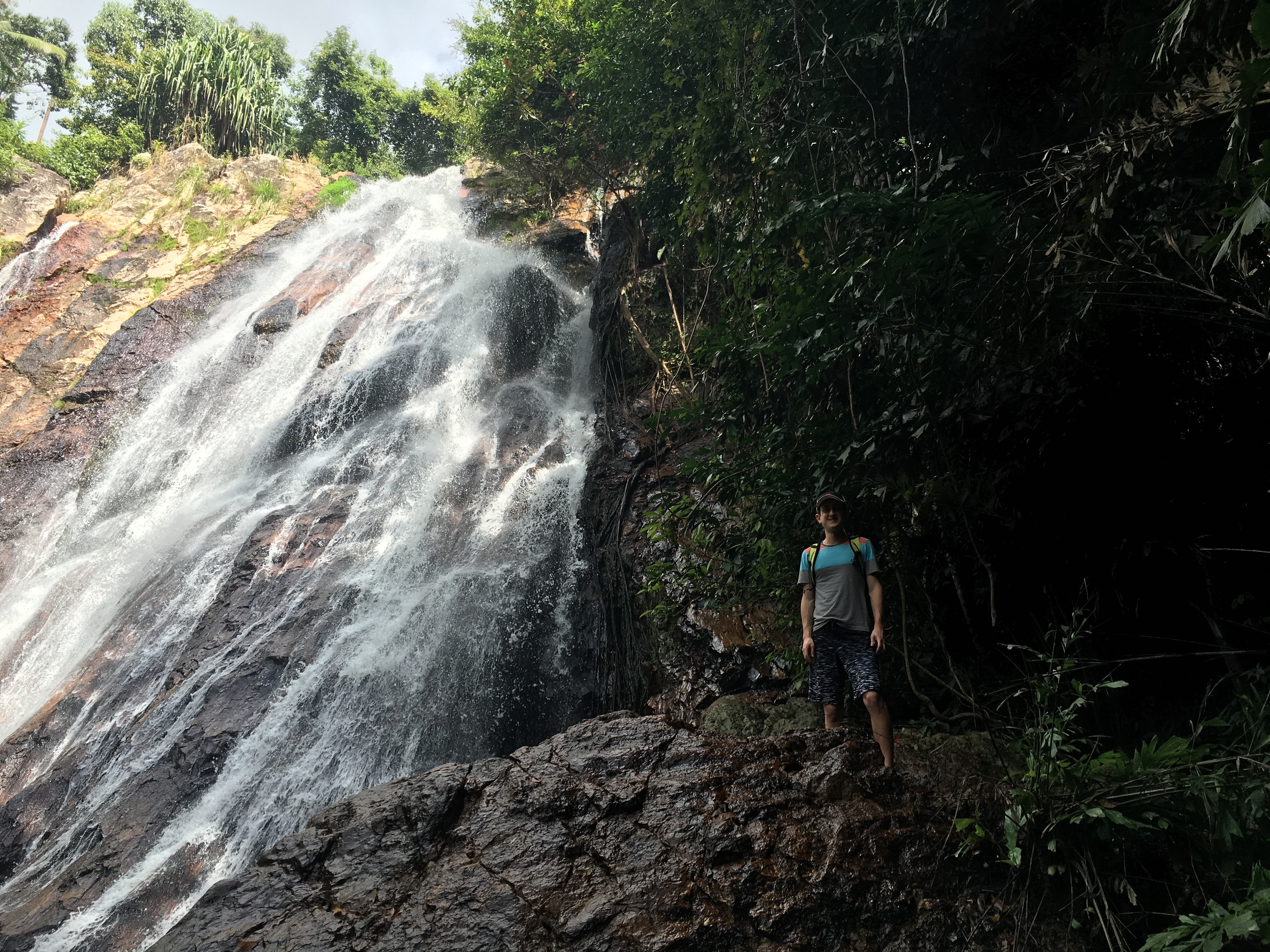 Scott and waterfall