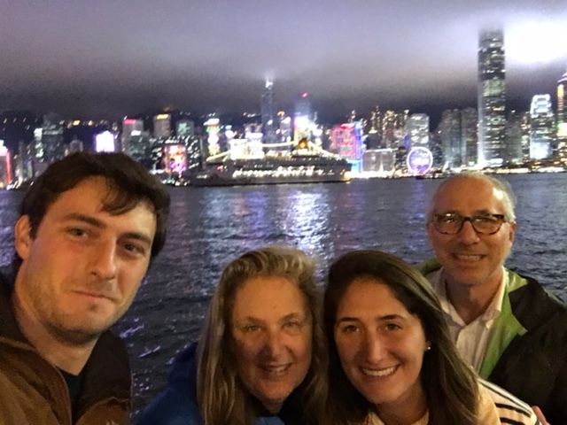 HK Skyline selfie, before our next meal