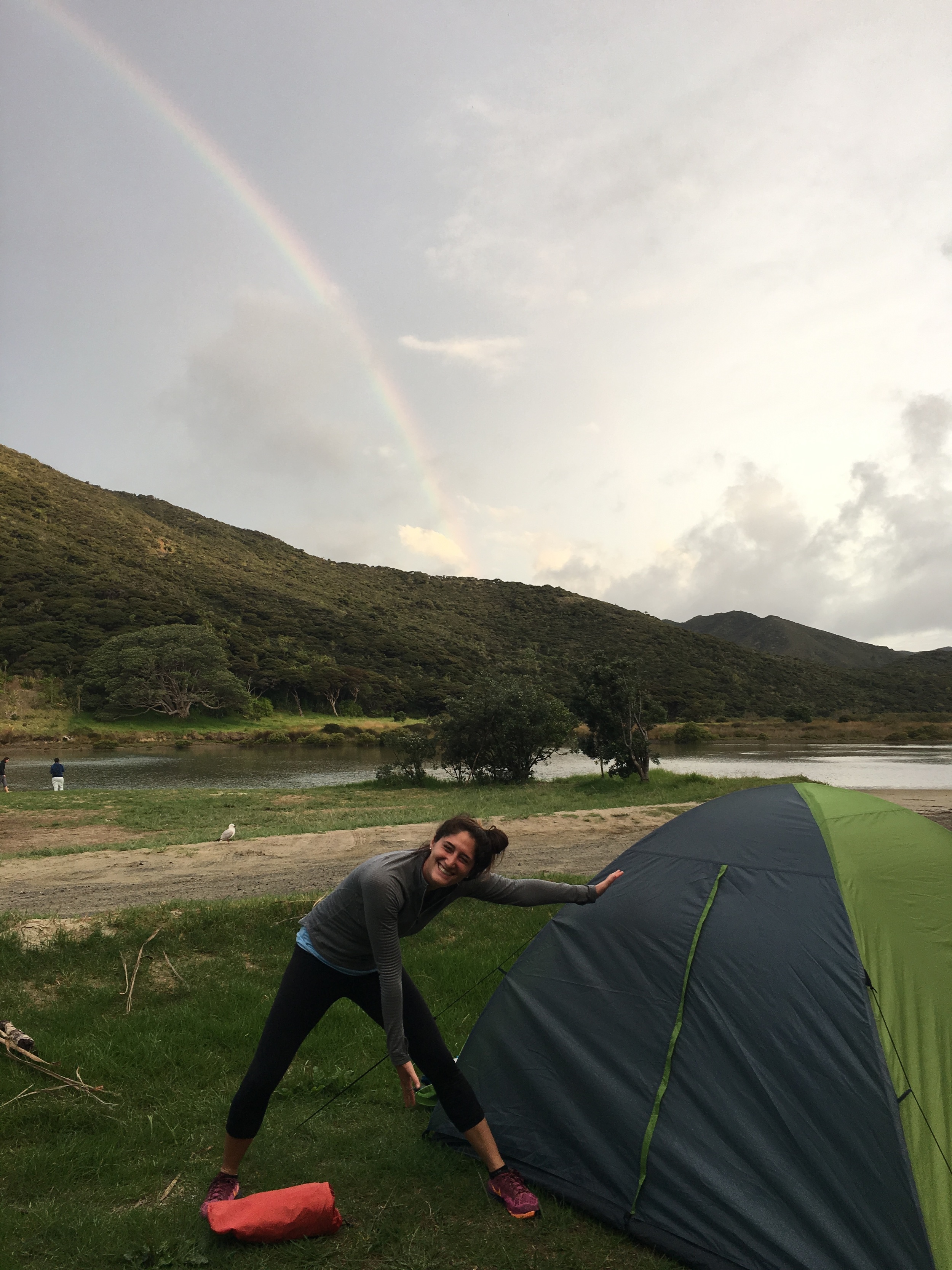 Camping at the end of the rainbow
