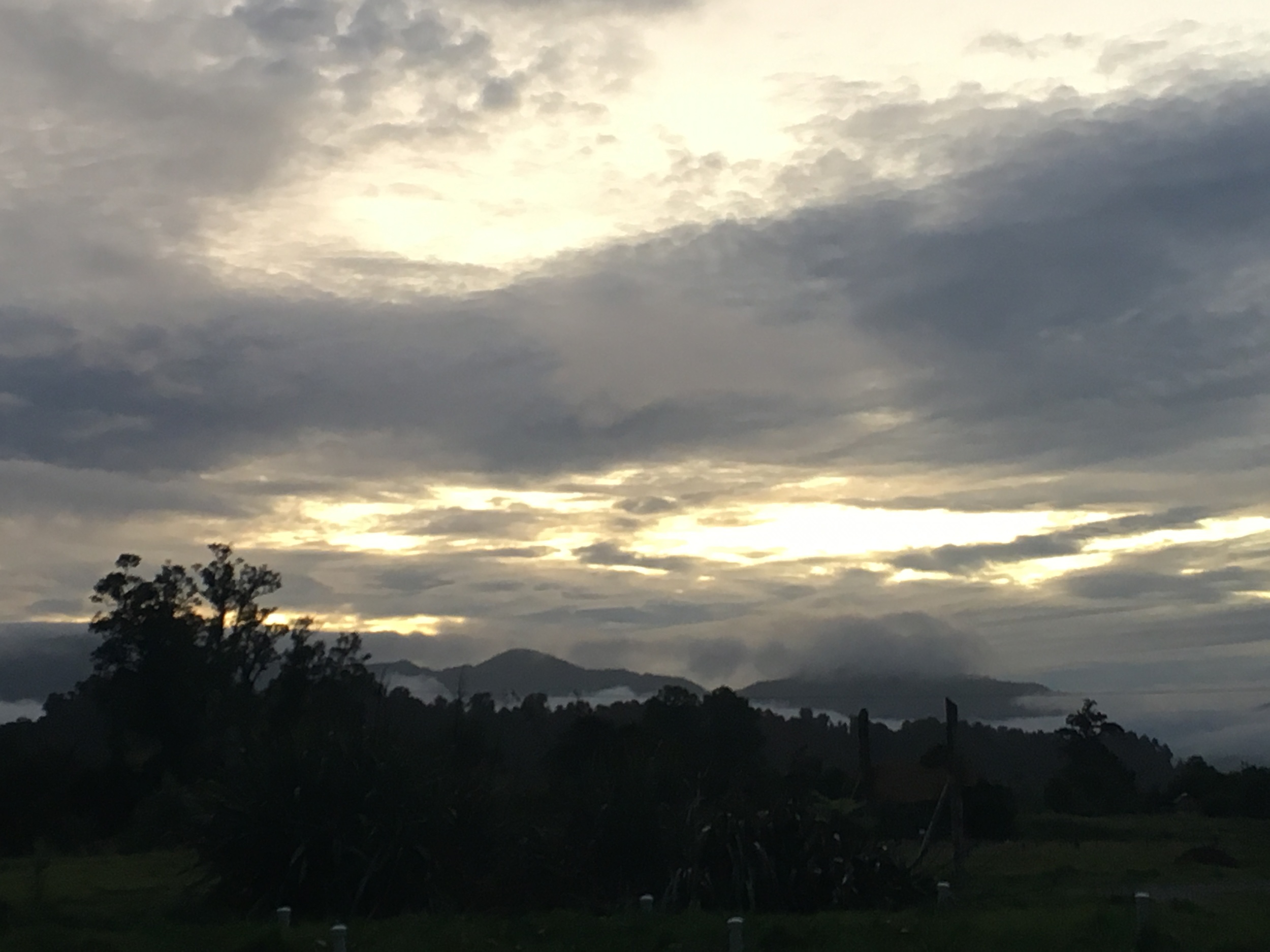 View from our AirBnB at Franz Josef Glacier