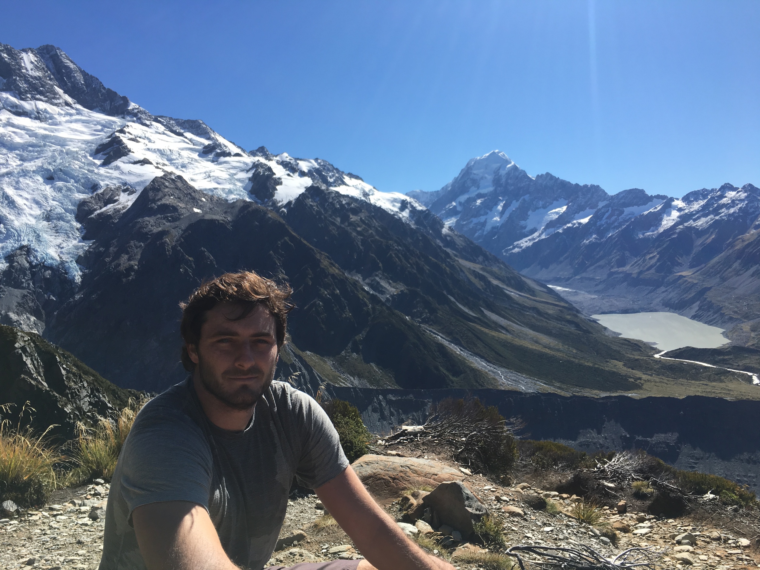 Sealy Tarns - midway through the Mueller Hut hike