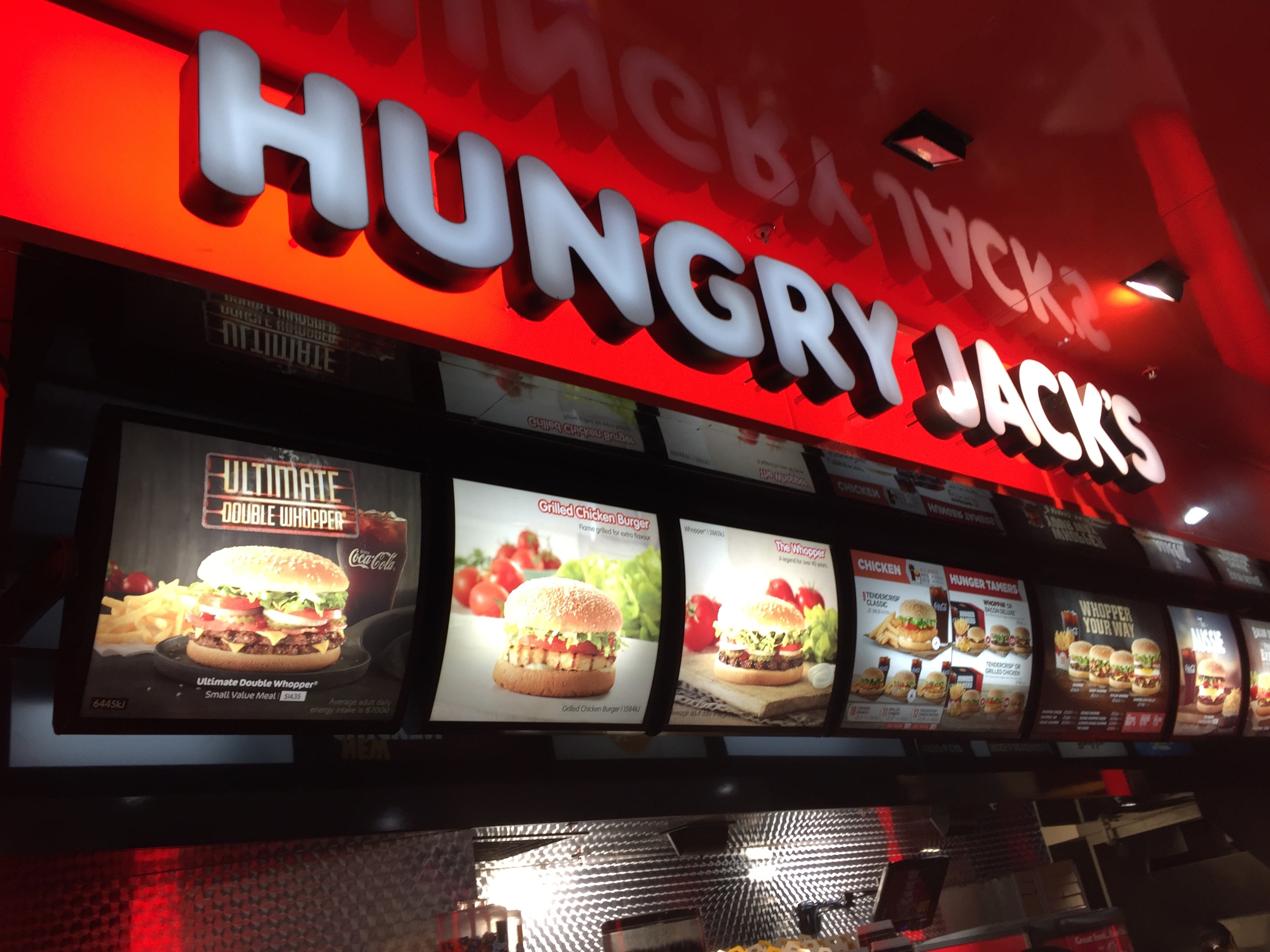 Burger King is called Hungry Jacks in Australia!
