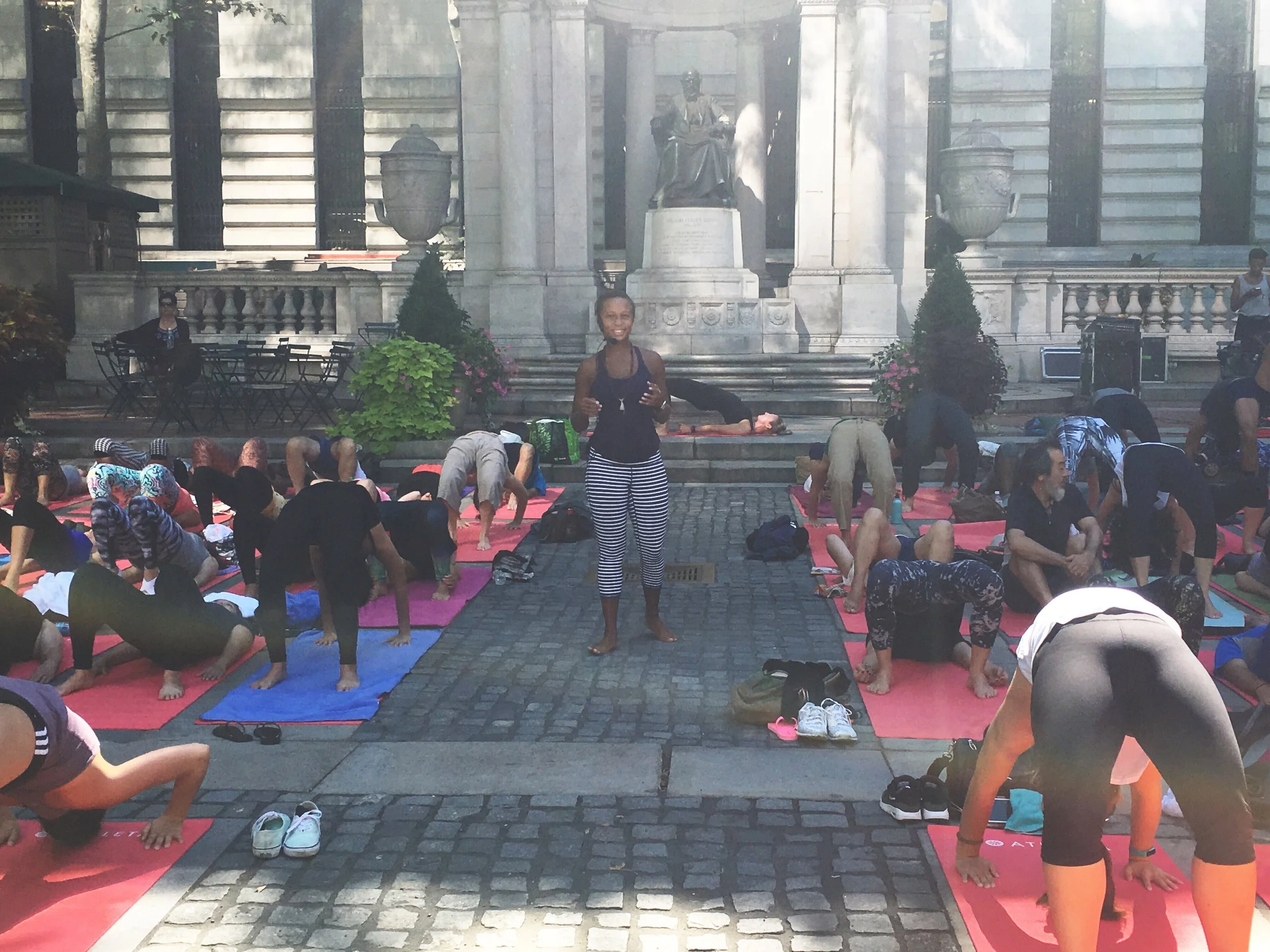 Open Level Class at Bryant Park, NYC