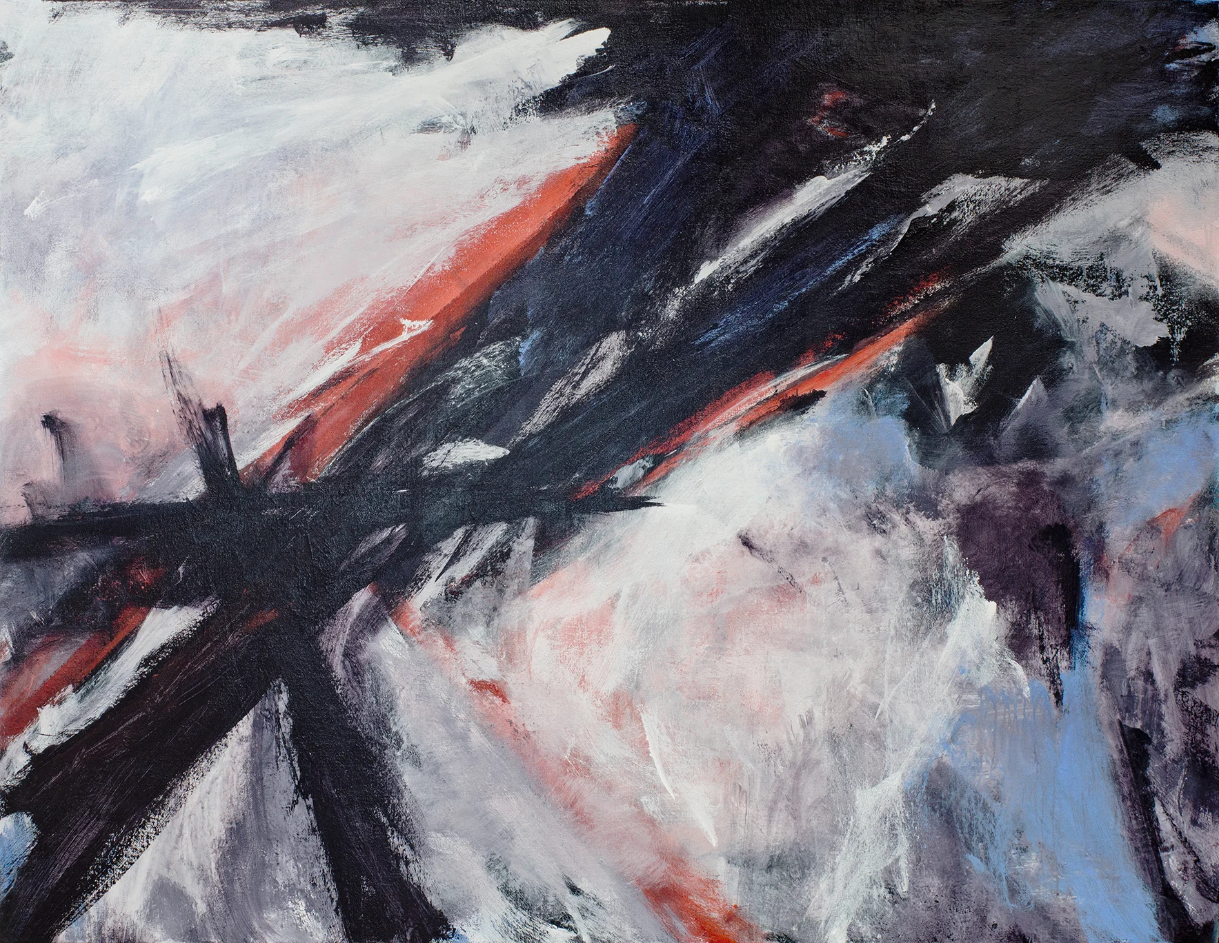 "Falcon Heavy" - 48" x 62" - acrylic on canvas mounted on panel
