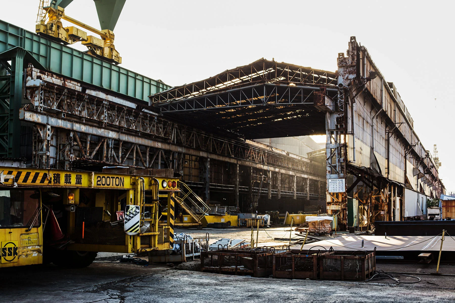 A building in shipyard Sasebo, Japan 2016
