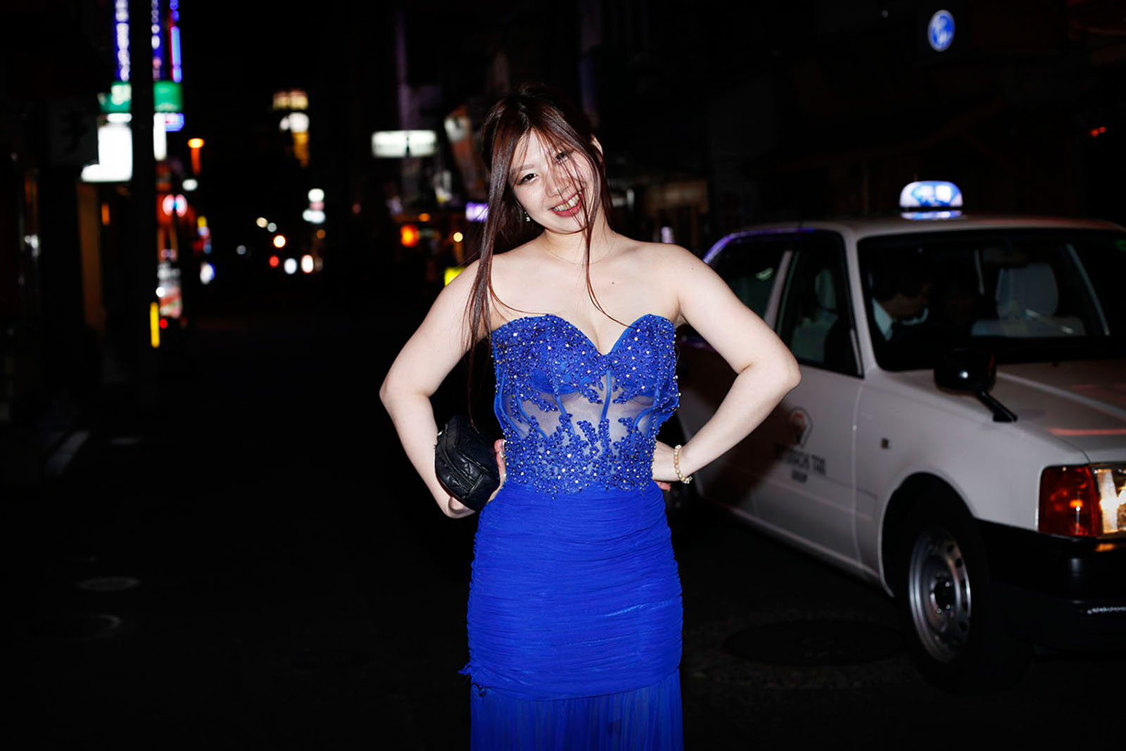   A girl in a blue dress Sasebo, Japan 2015        