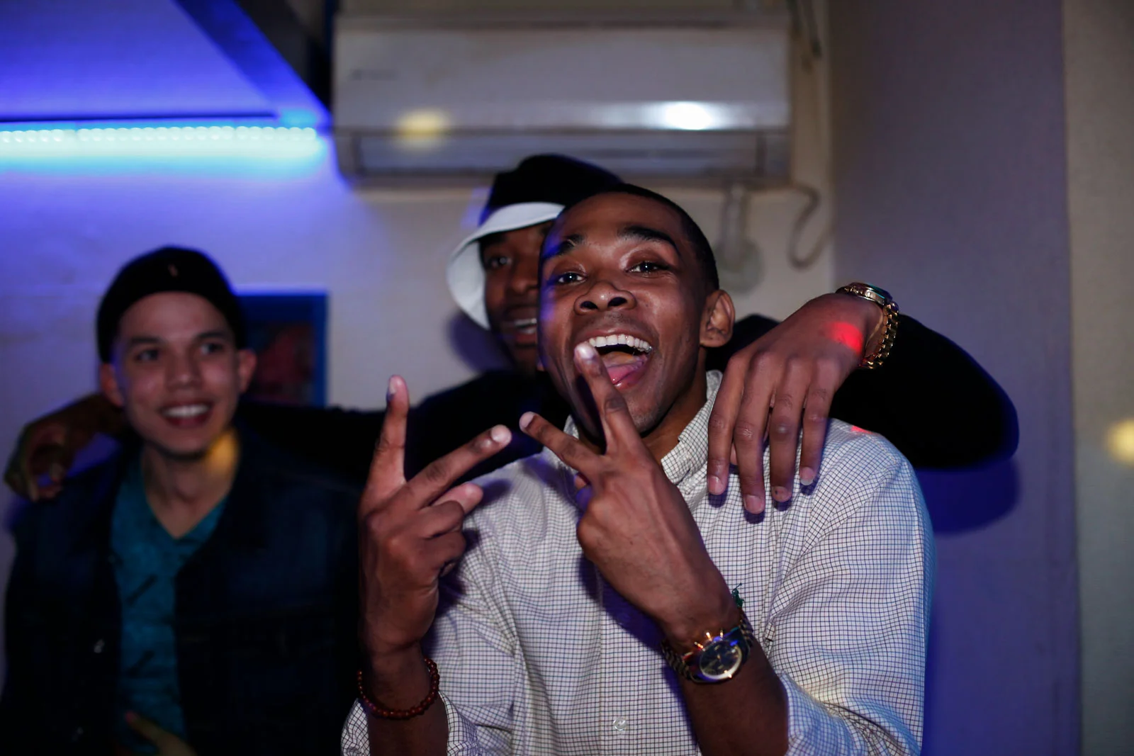 Young sailors in the hookah bar Sasebo, Japan 2015