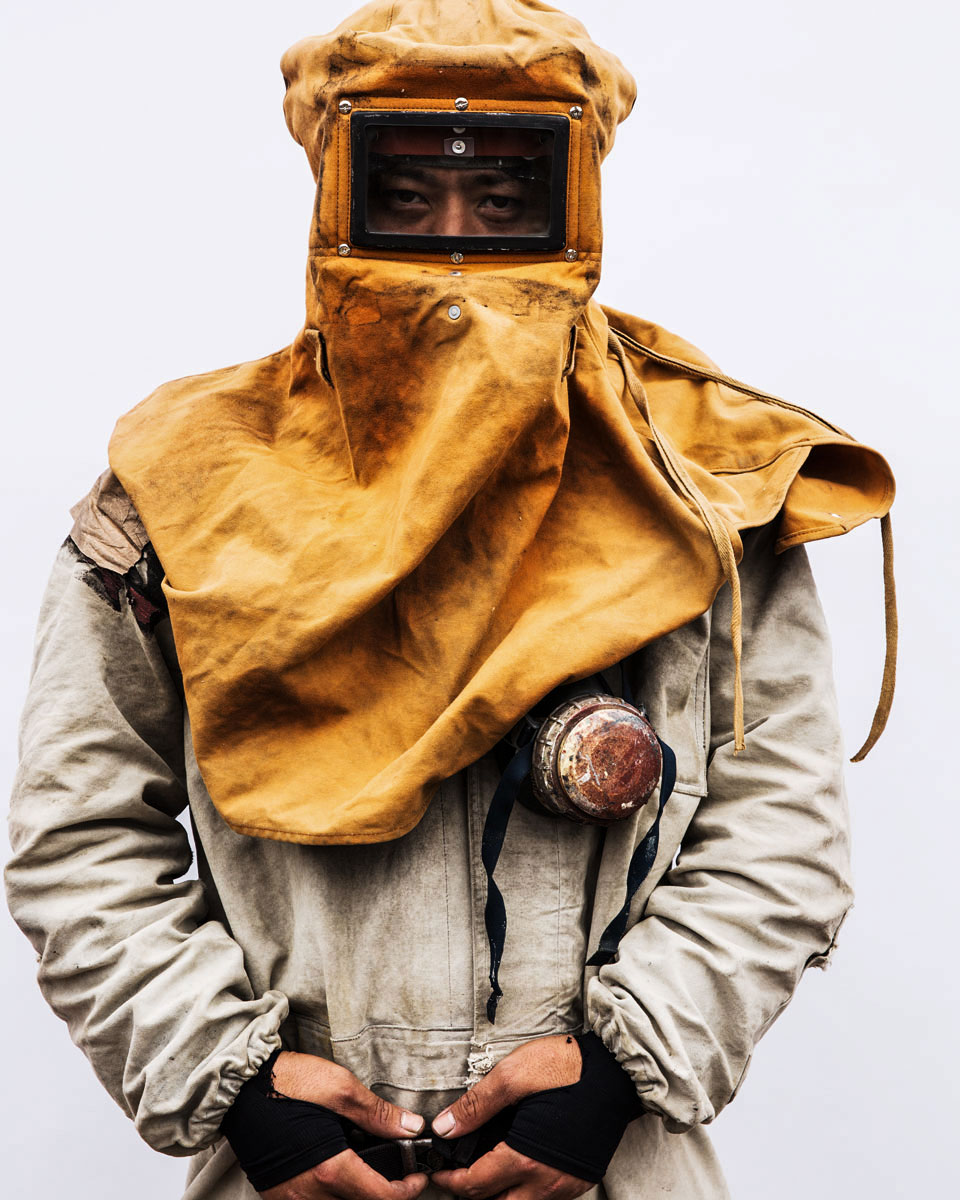   A shipyard worker Sasebo, 2016        