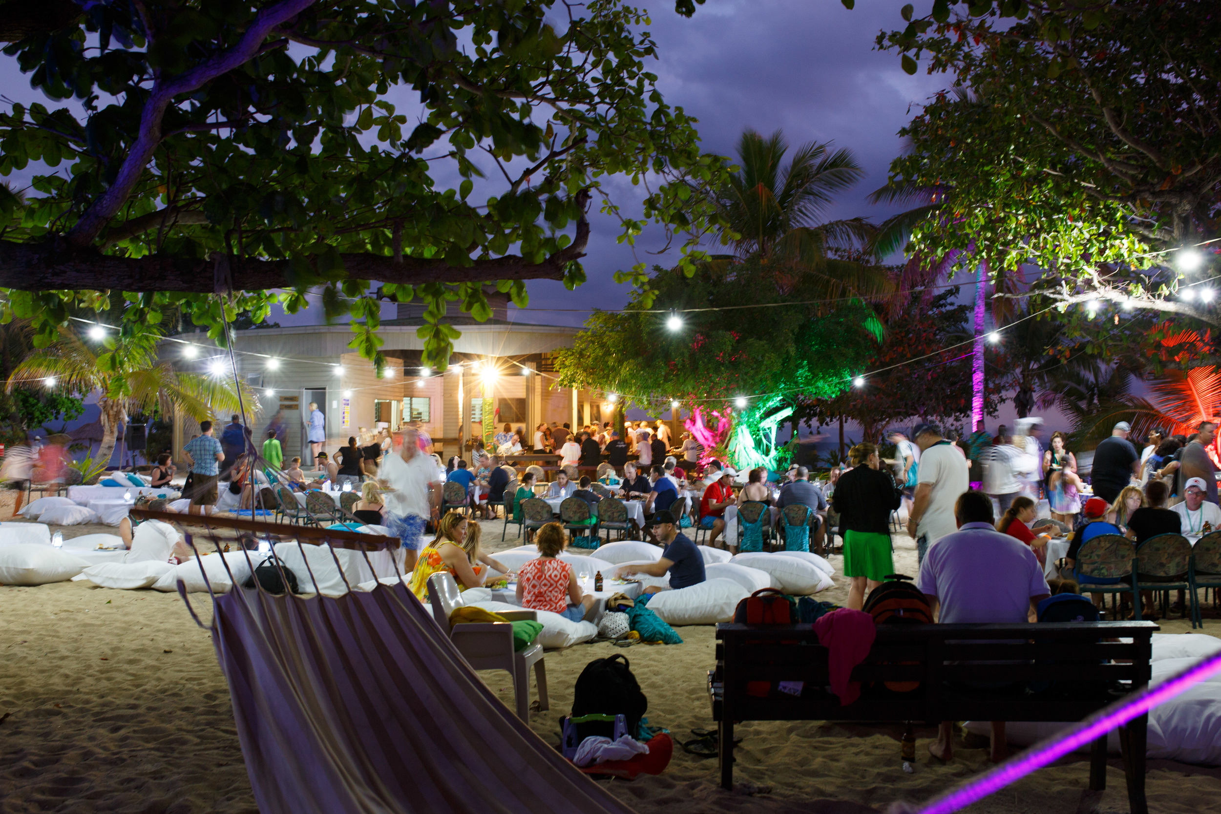 Fiji Conference: private island party