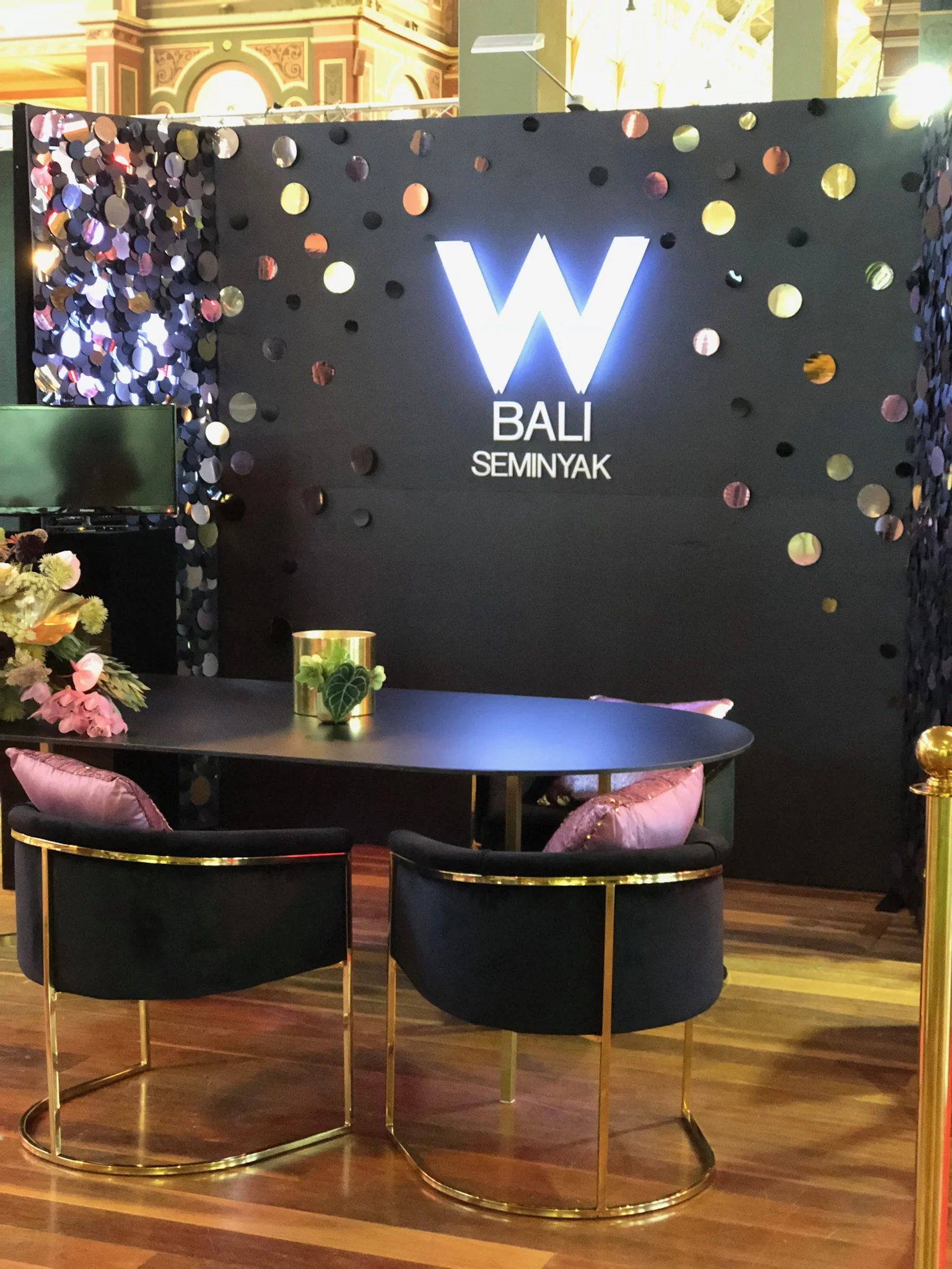  Client: W Hotel Bali   Venue: Royal Exhibition Centre   Design, Build, Styling and Floristry: Unicorn Group  