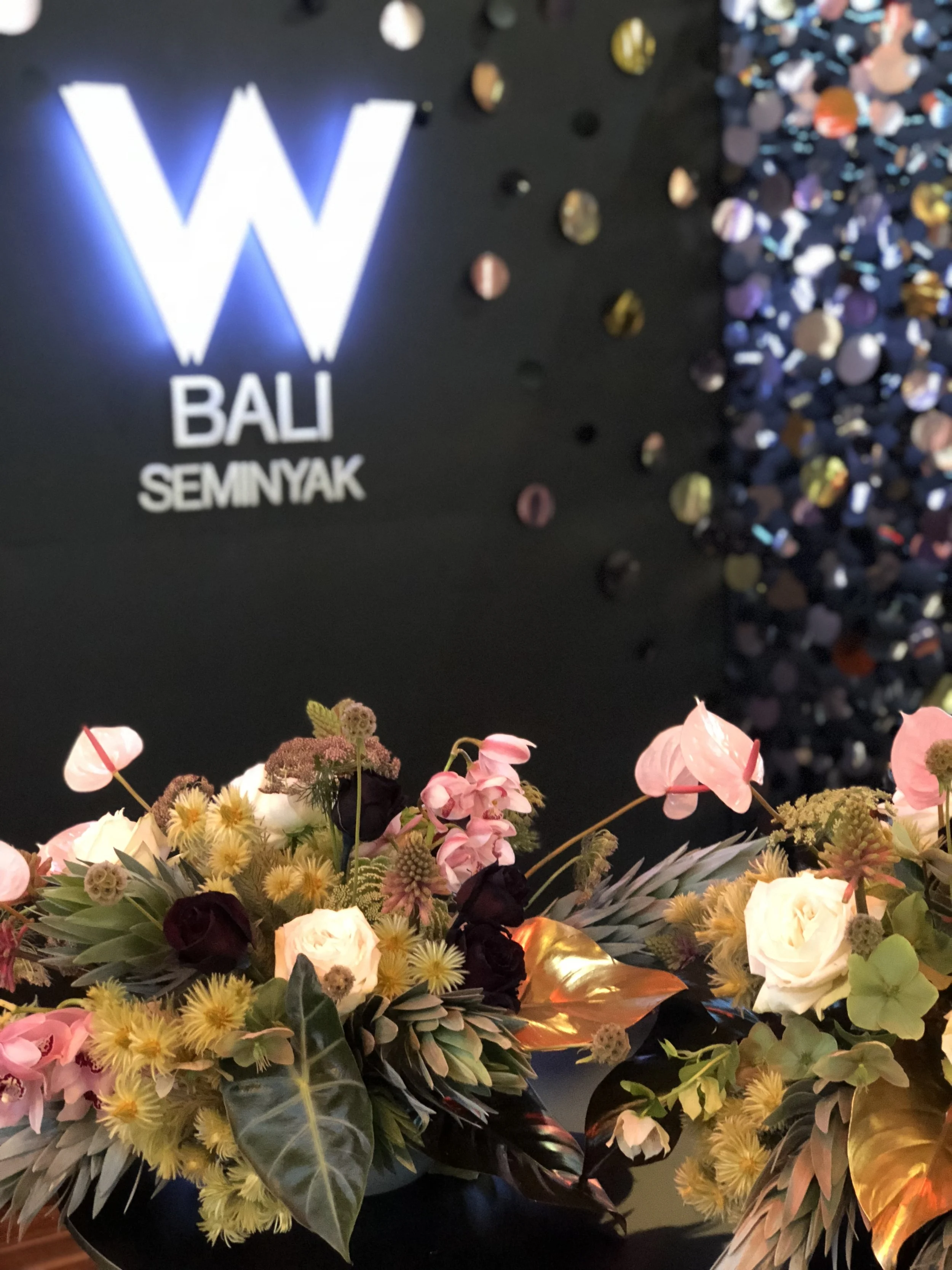  Client: W Hotel Bali   Custom booth  Venue: Royal Exhibition Building Melbourne   Design, Build and Floristry: Unicorn Group  