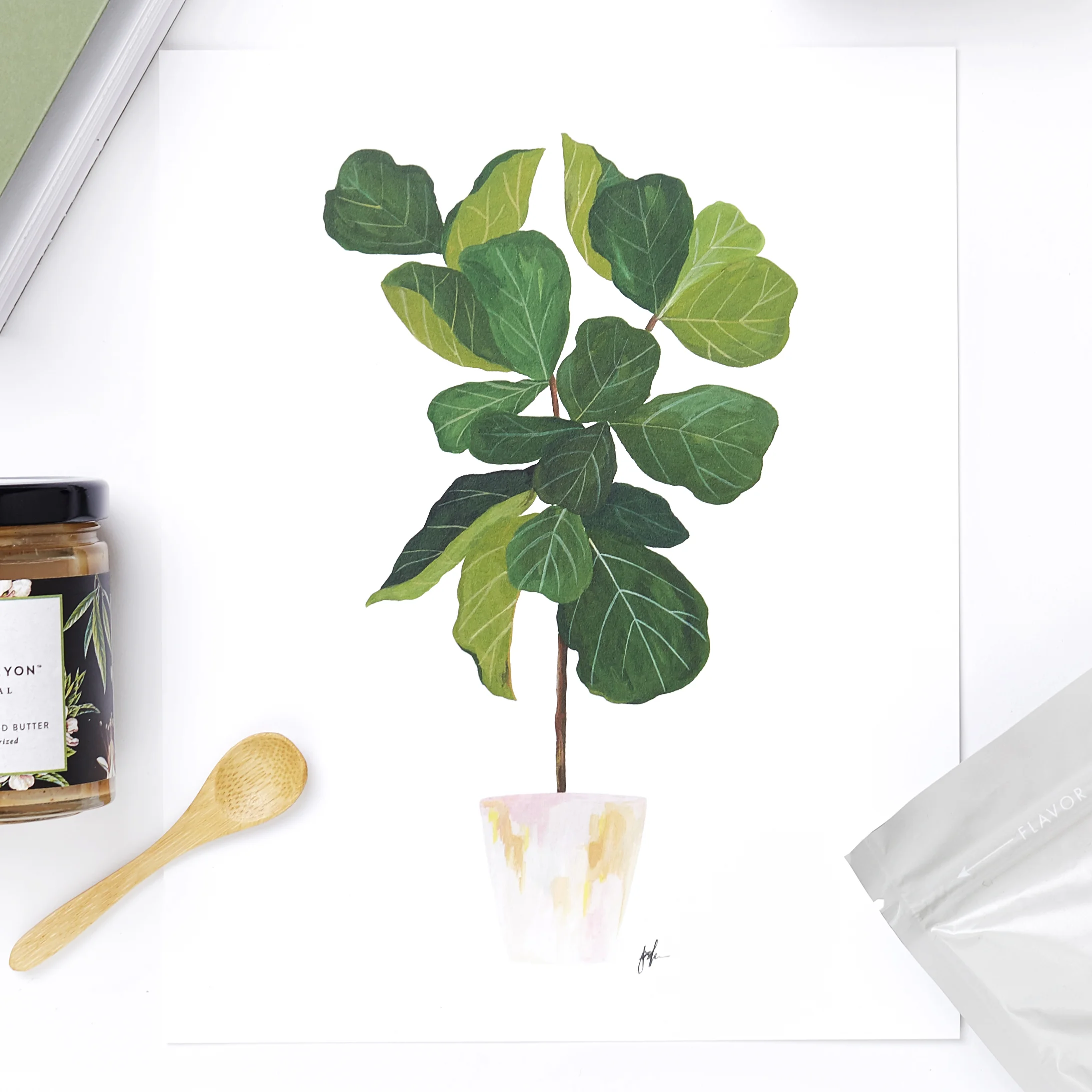 Fiddle Leaf Fig Tree Artprint - Our Heiday - The LA Bliss - From Los Angeles With Love