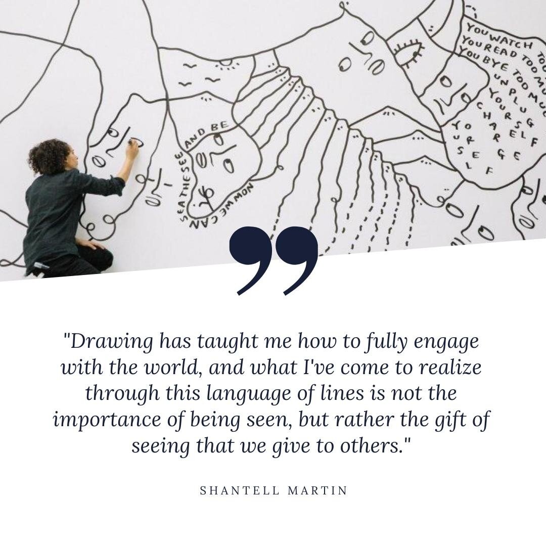 &quot;Drawing has taught me how to fully engage with the world, and what I've come to realize through this language of lines is not the importance of being seen, but rather the gift of seeing that we give to others.&quot; - Shantell Martin⁠
⁠
⁠
Skin 