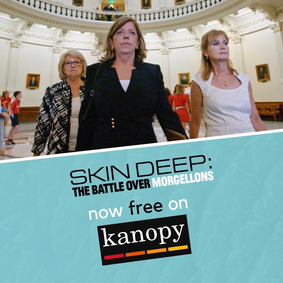 Skin Deep: the Battle Over Morgellons is now available on kanopy! If you haven't tried kanopy yet, we recommend it--it's linked to your public library card and it's free! ⁠
⁠
https://lapl.kanopy.com/video/skin-deep-battle-over-morgellons ⁠
⁠
Skin Dee