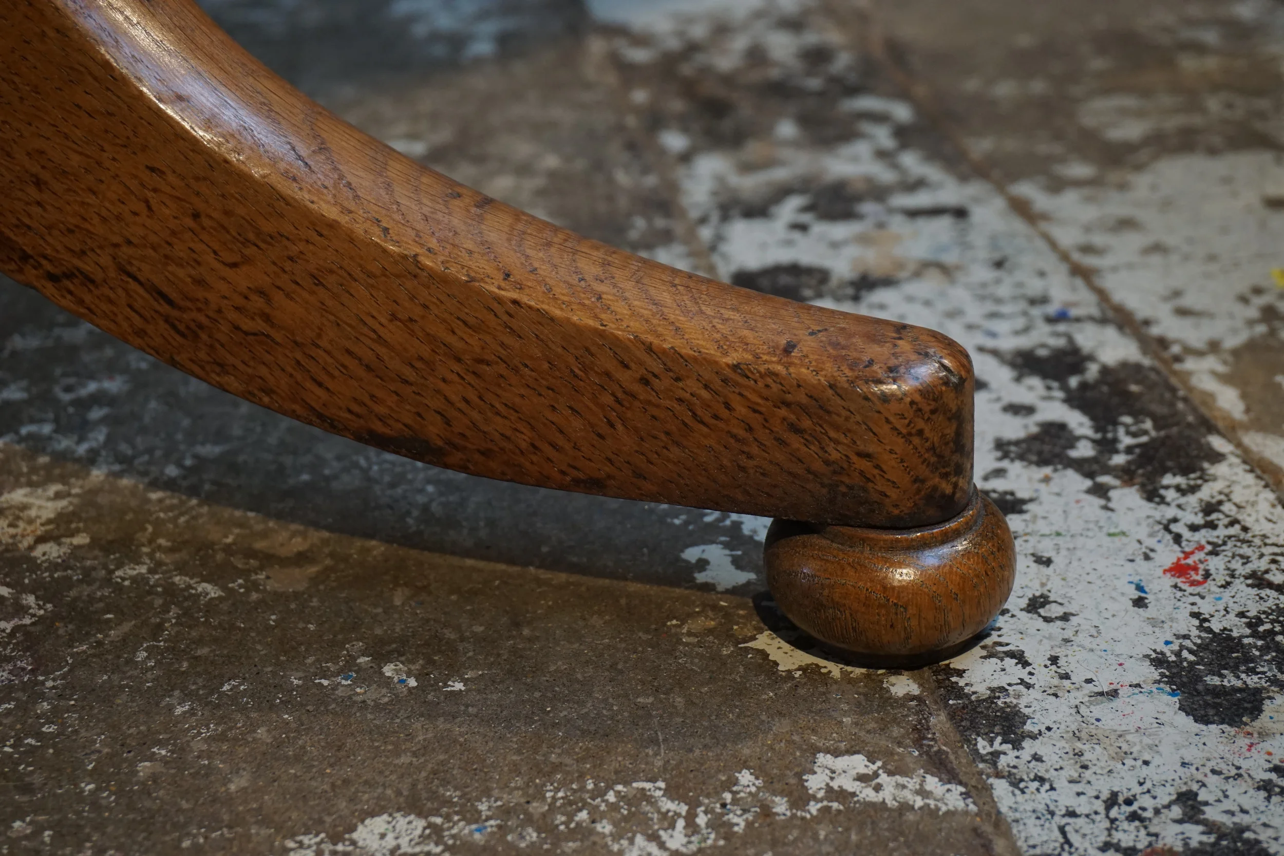 19th Century Tilting Top Oak Tripod Table
