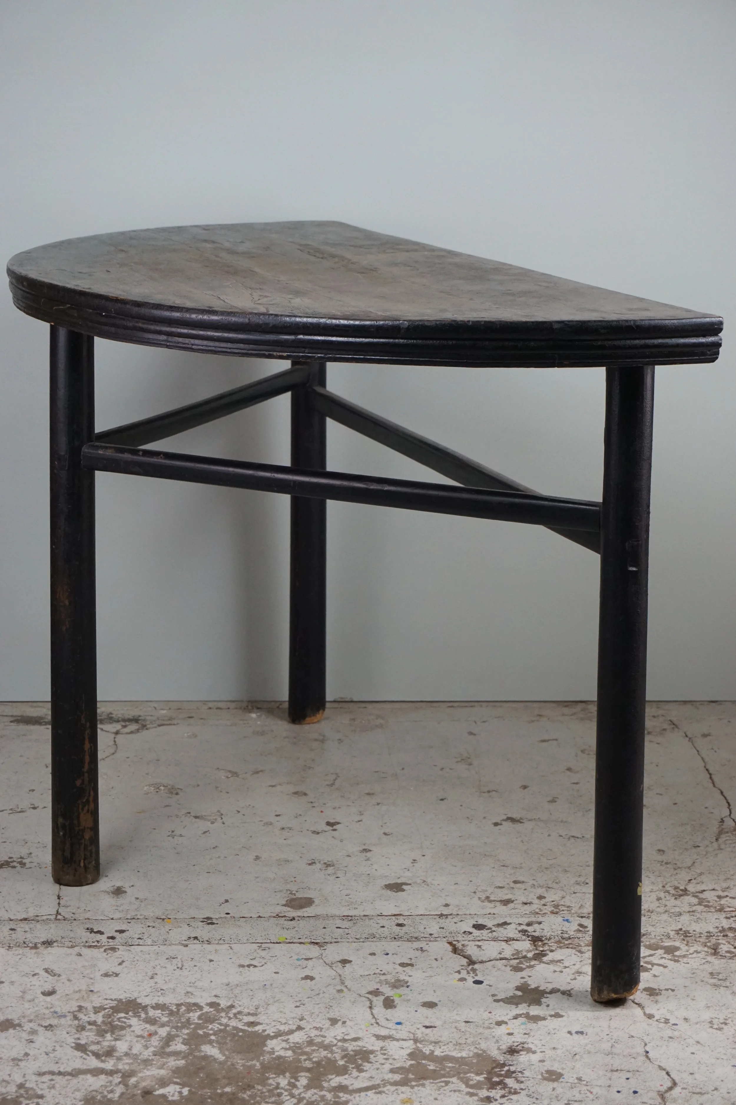 Late 19th Century Chinese Demi-Lune Side Table