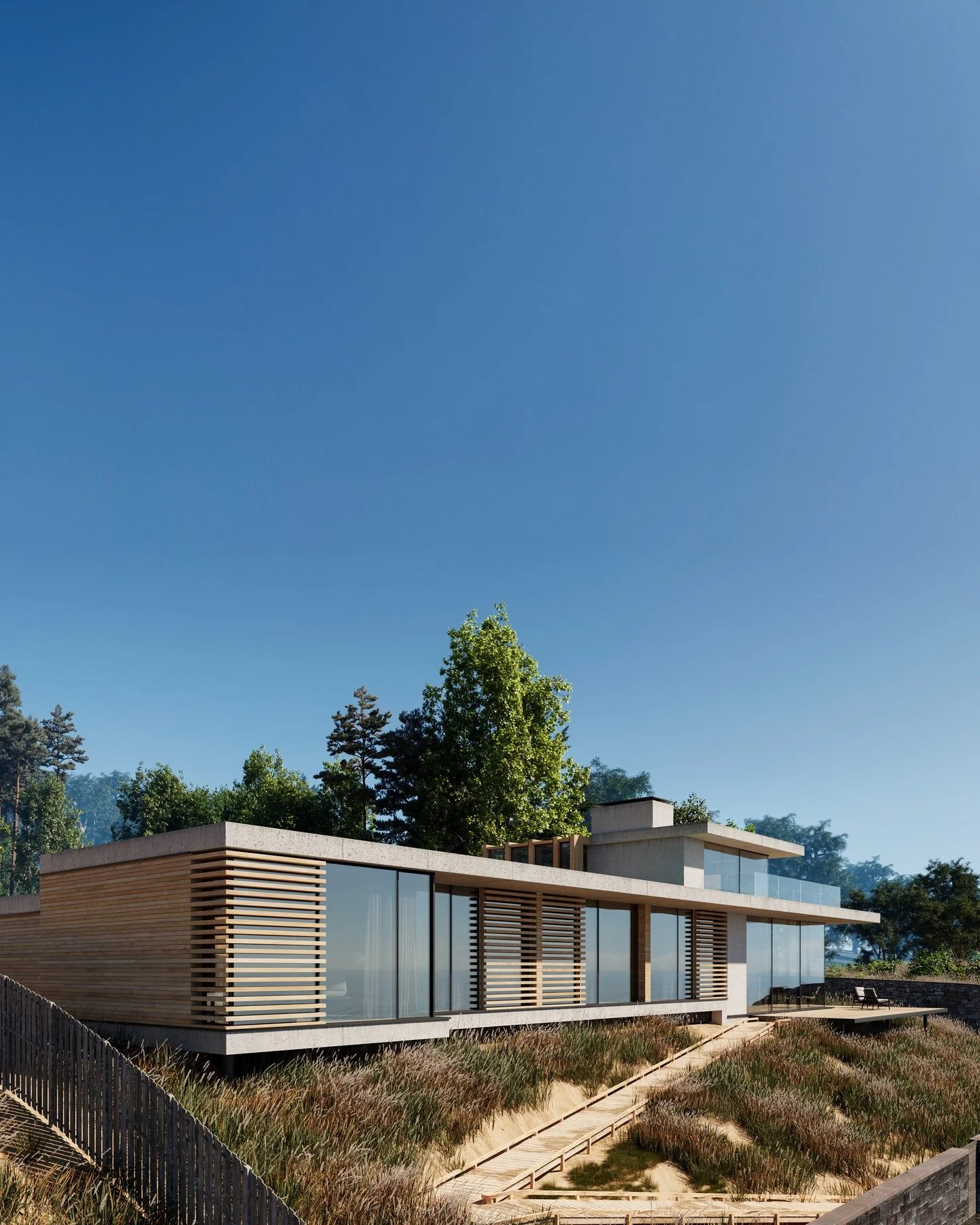 Firthside Beach House : Highland Scotland

Architect: - @maxwellandcompany

#beach #beachfront #planar #cgi #3d #seafront #scotland #highlands #newbuild #modern #home #house #architecture #concept #ocean #forest #woods #dusk #daytime #mist