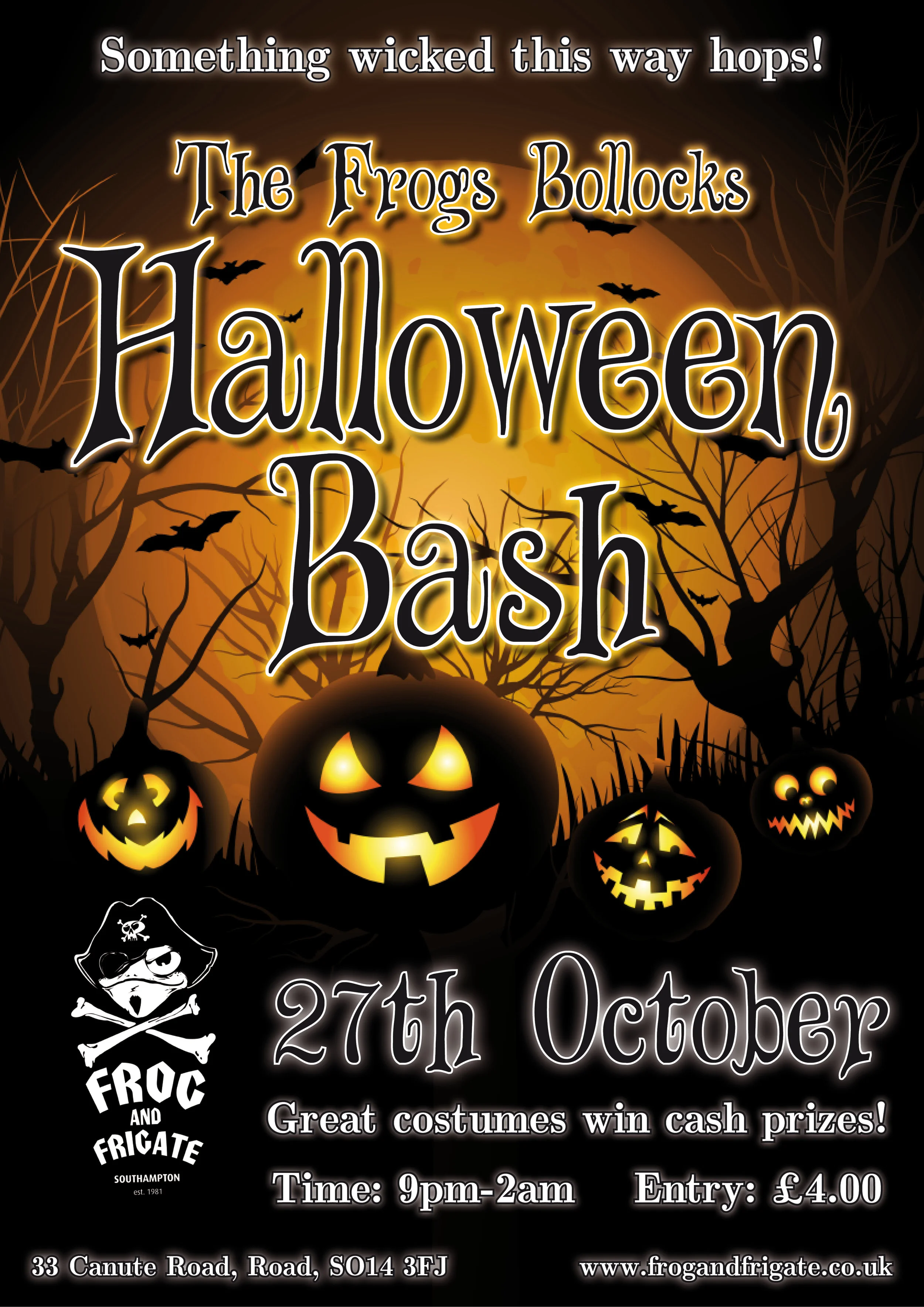 The Frog's Bollocks Halloween Bash