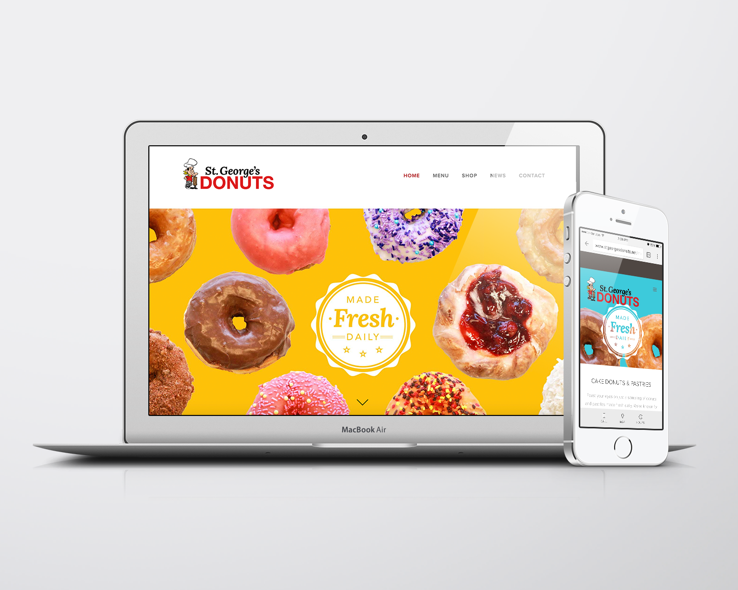 St. George's Donuts, Website Design