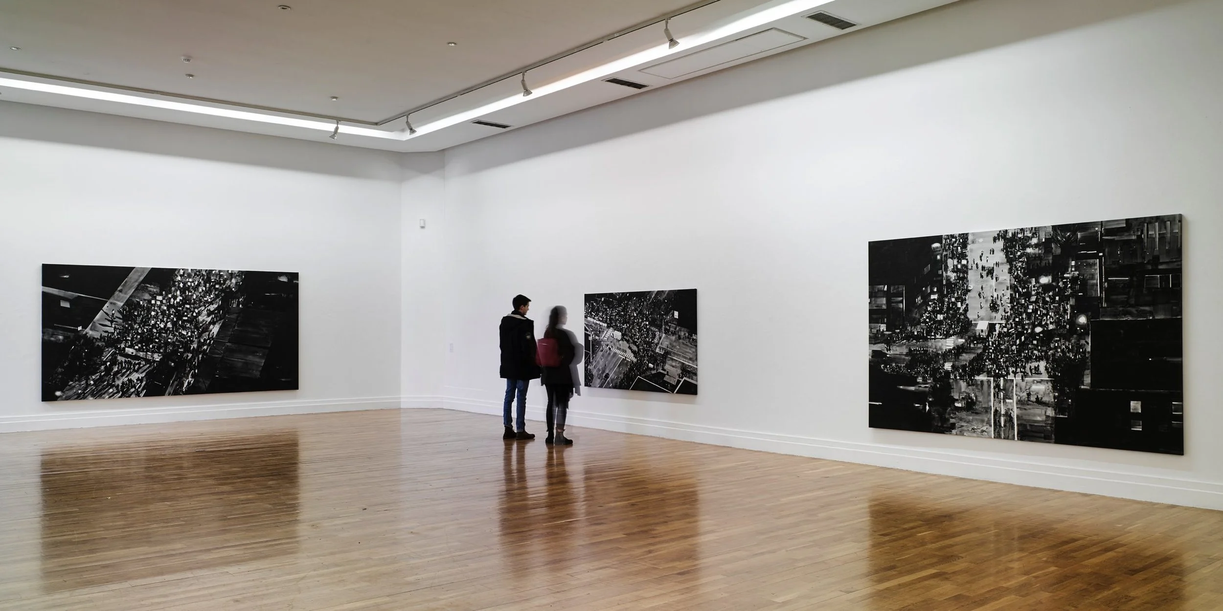  Installation View. ‘shot crowd’ at the RHA, gallery, Dublin.  Images courtesy of the artist. Photography Ros Kavanagh. January 2017 