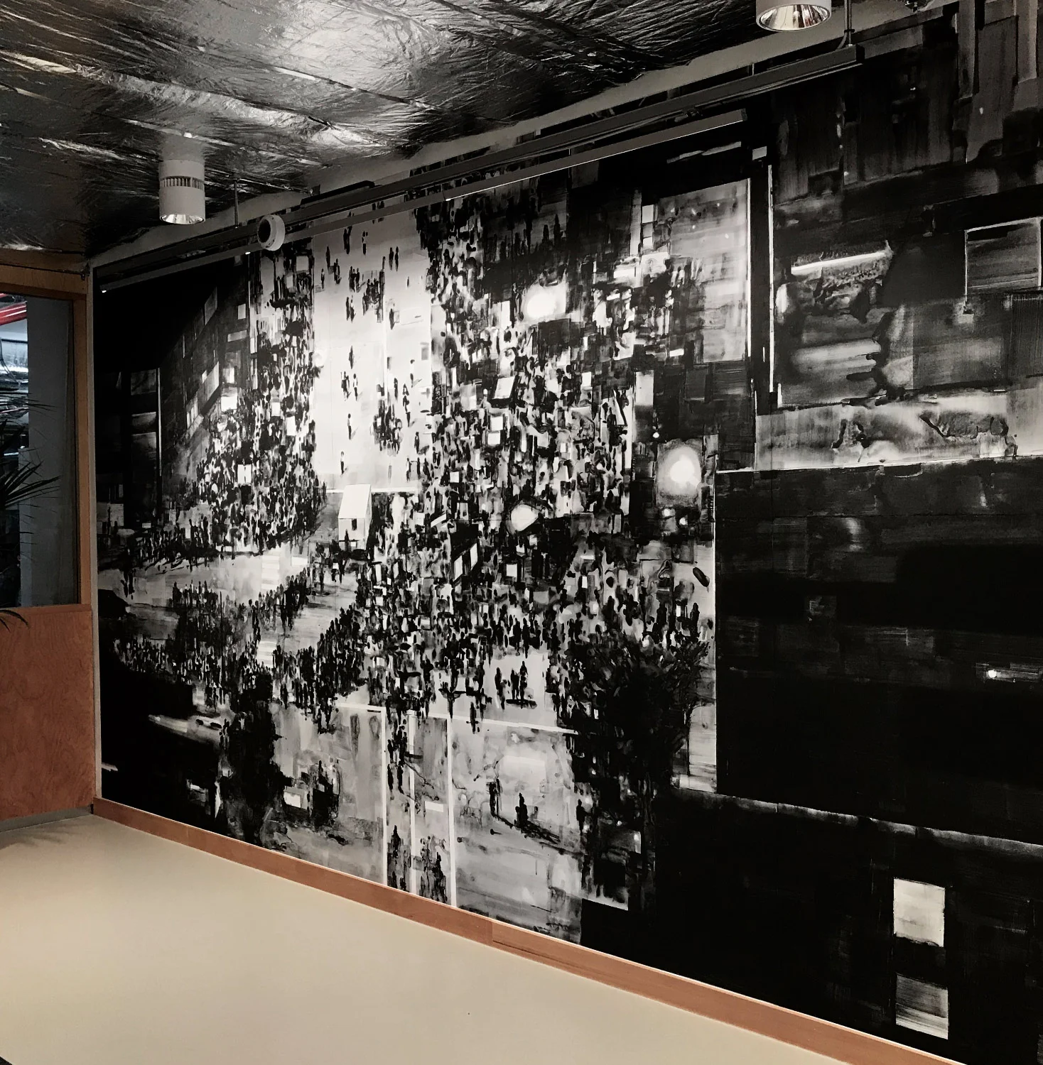  Installation views. Facebook, Floor 1. Rathbone square London.  