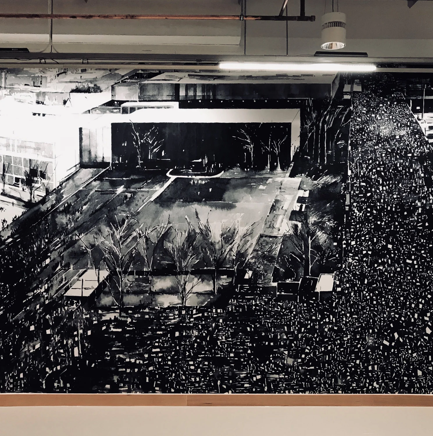  Installation views. Facebook, Floor 1. Rathbone square London.  