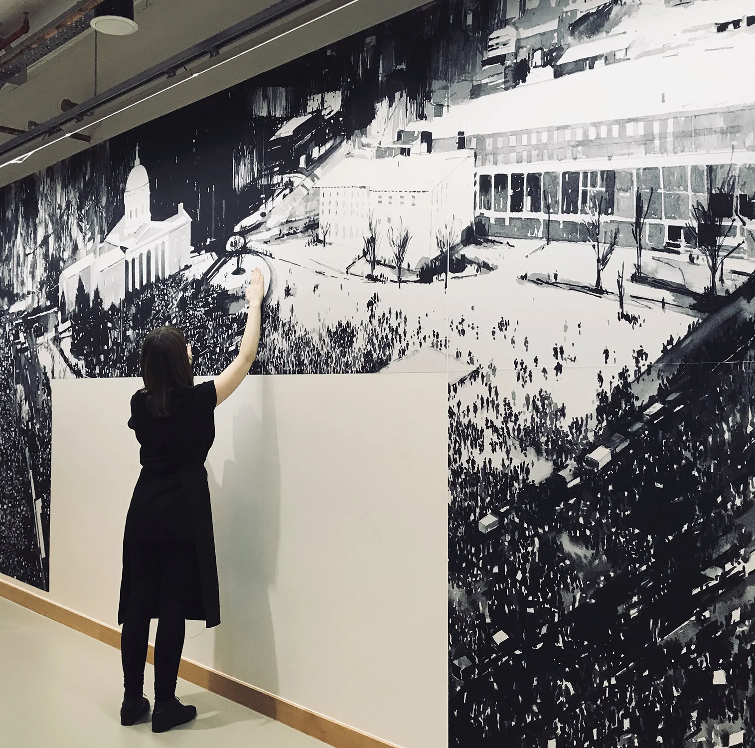 Installation views. Facebook, Floor 1. Rathbone square London.