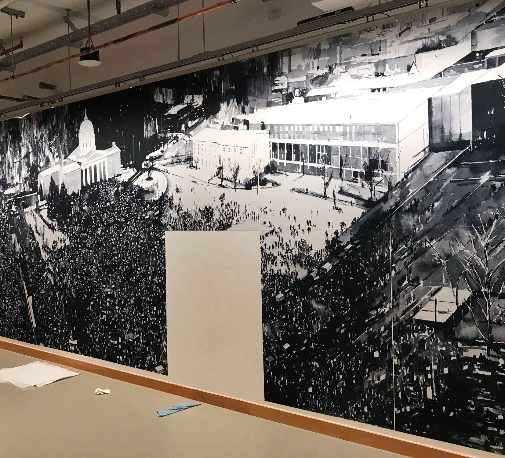 Installation views. Facebook, Floor 1. Rathbone square London.