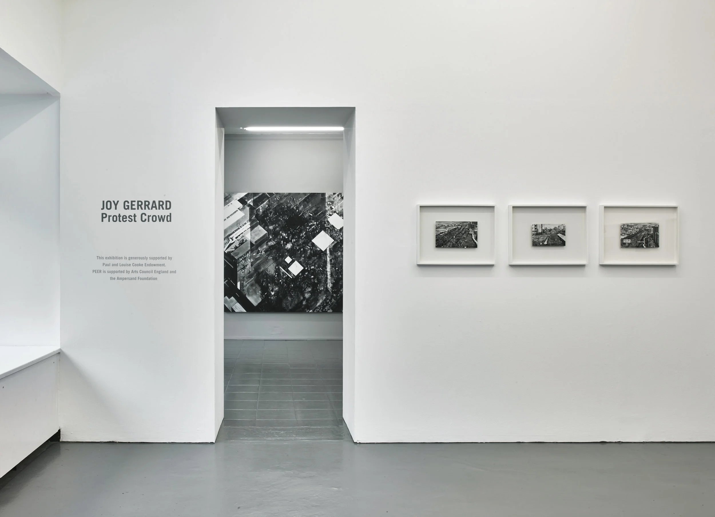  Installation View. ‘Protest Crowd’ at Peer, London. October 2015. Images courtesy of Peer and the artist.  