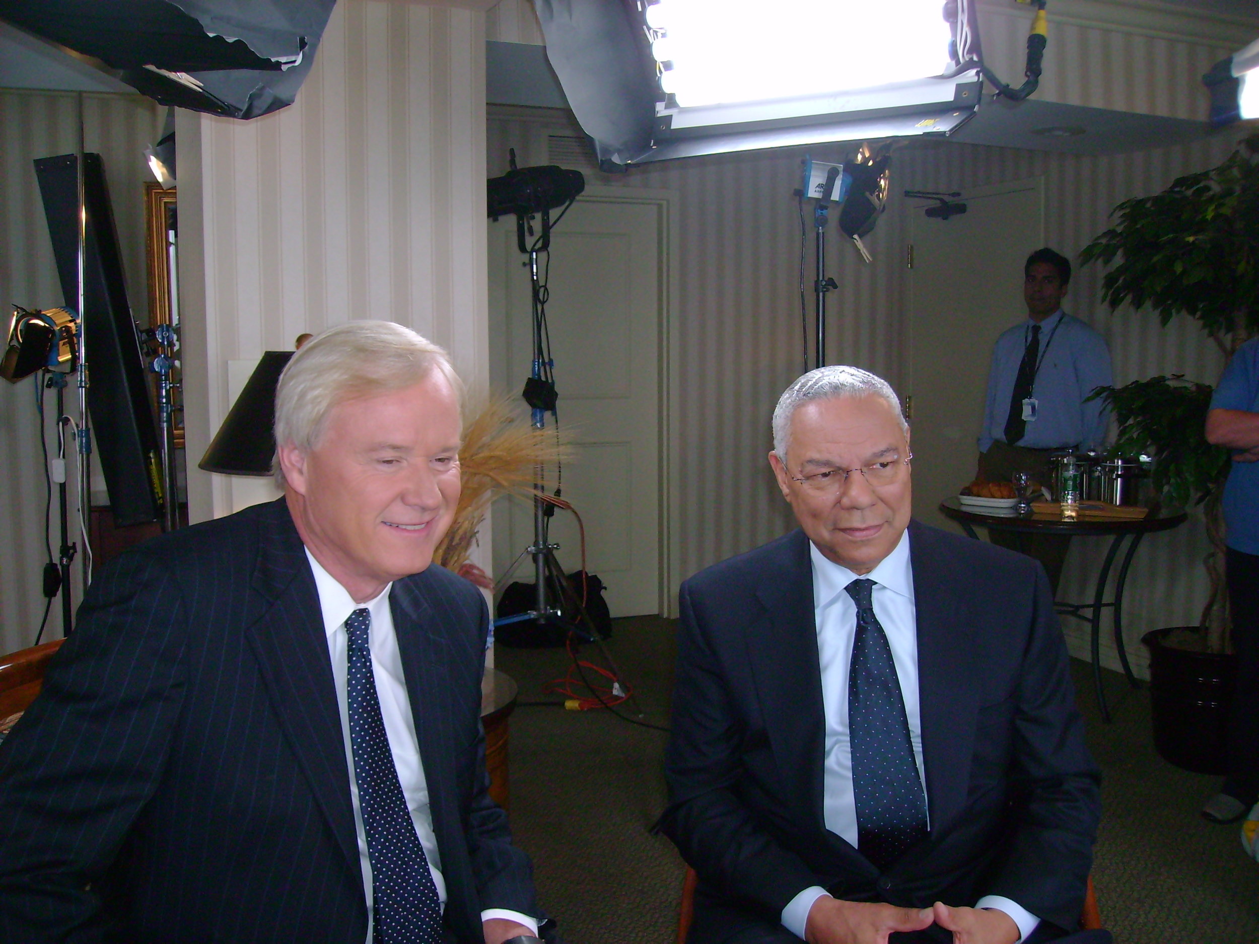 Colin Powell and Chris Matthews
