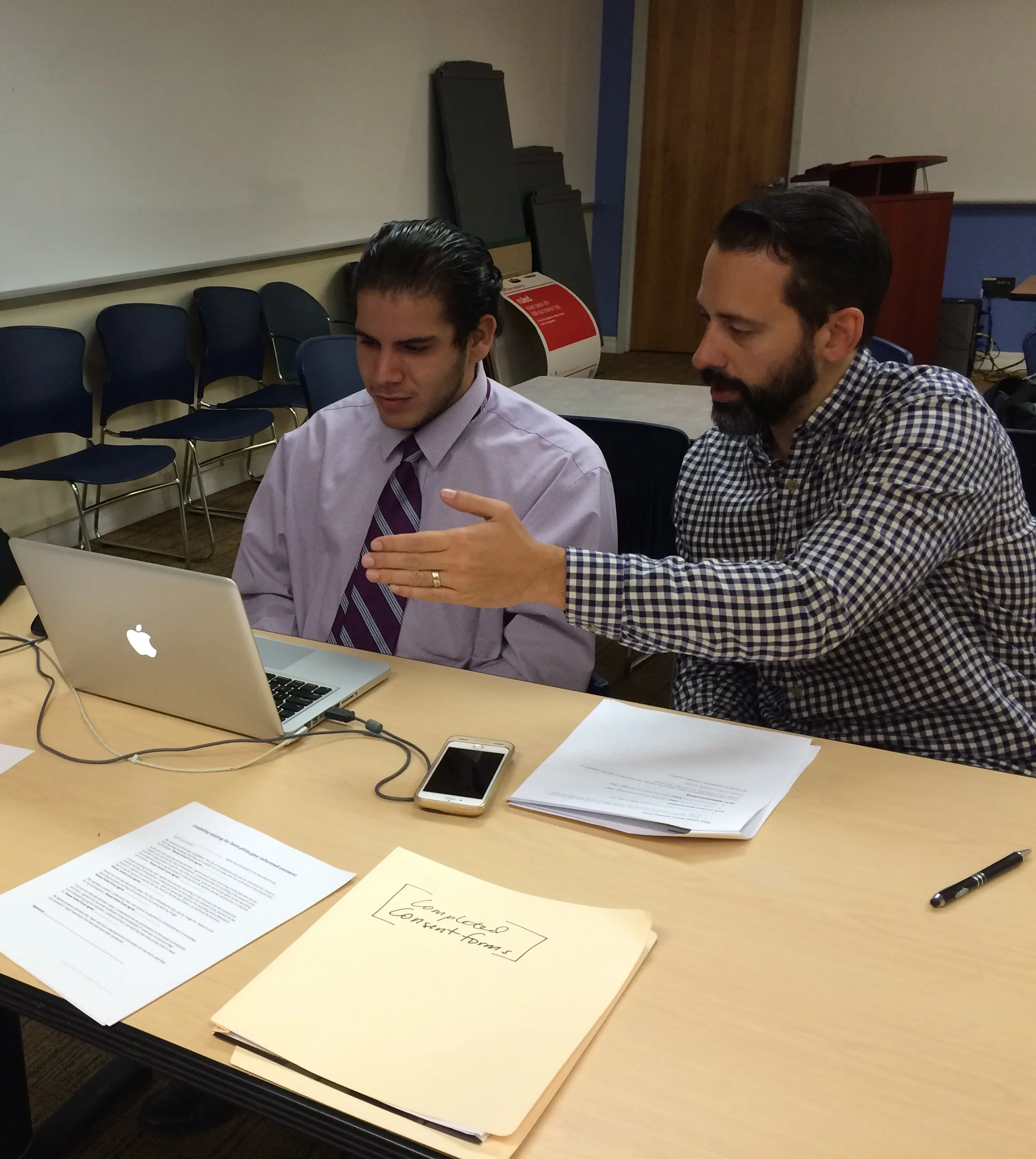 Usability testing with a Phila resident