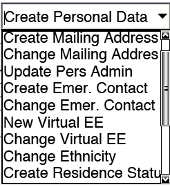  Legacy form's 15 dropdown options