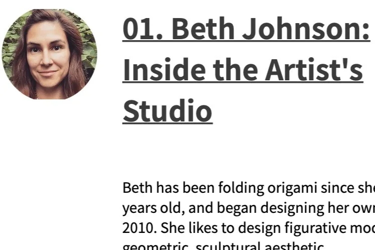 Origami Talk with Ali Bahmani