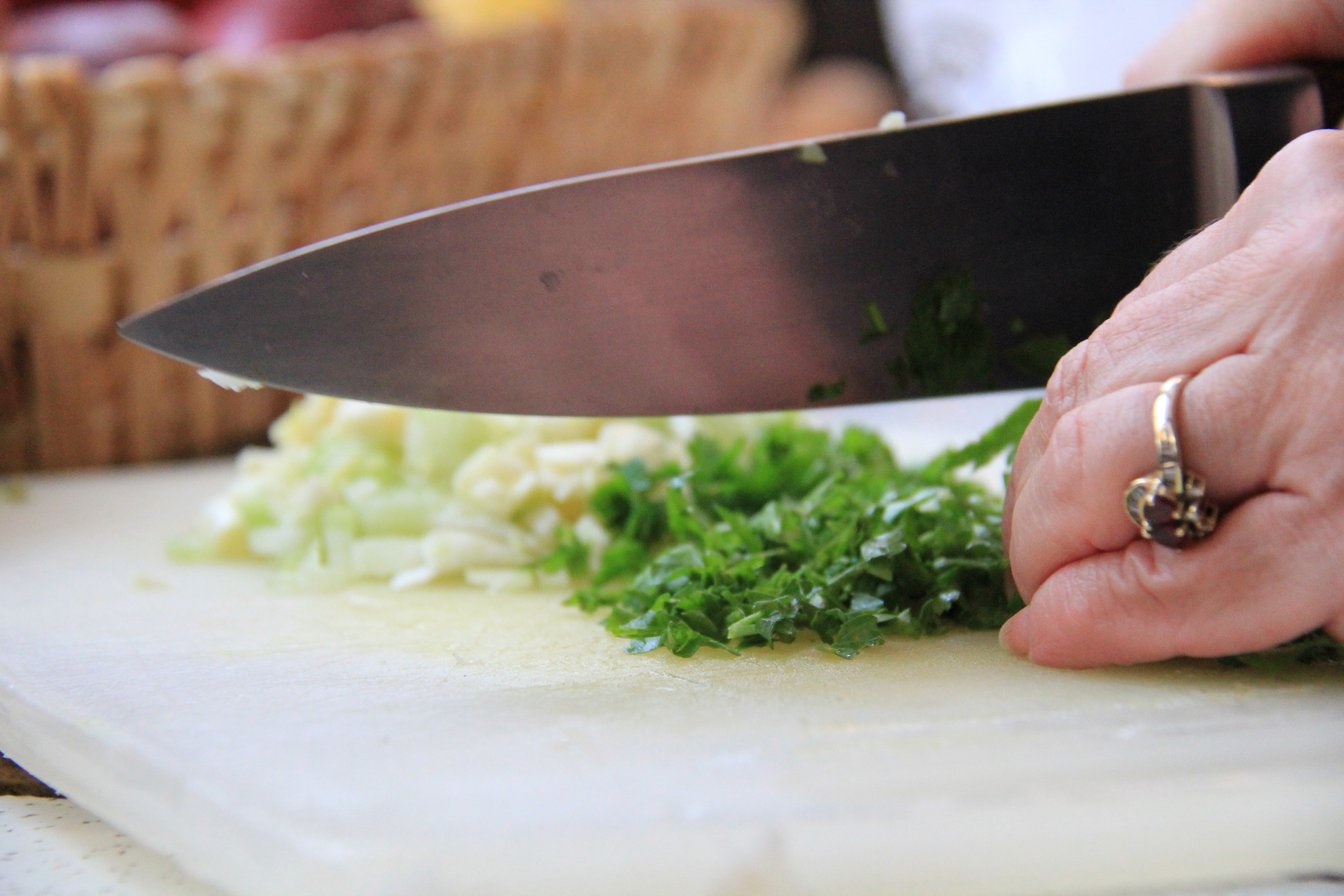 My mother in the kitchen