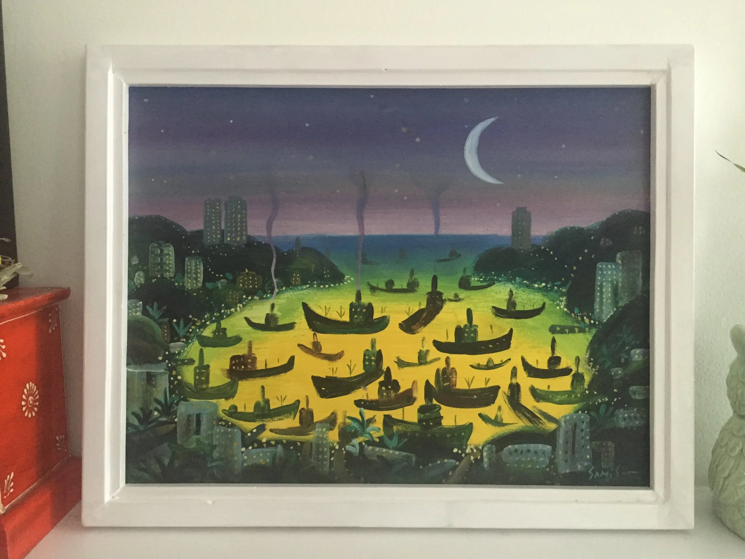 Port of Dreams - Brazil Oil on wood 