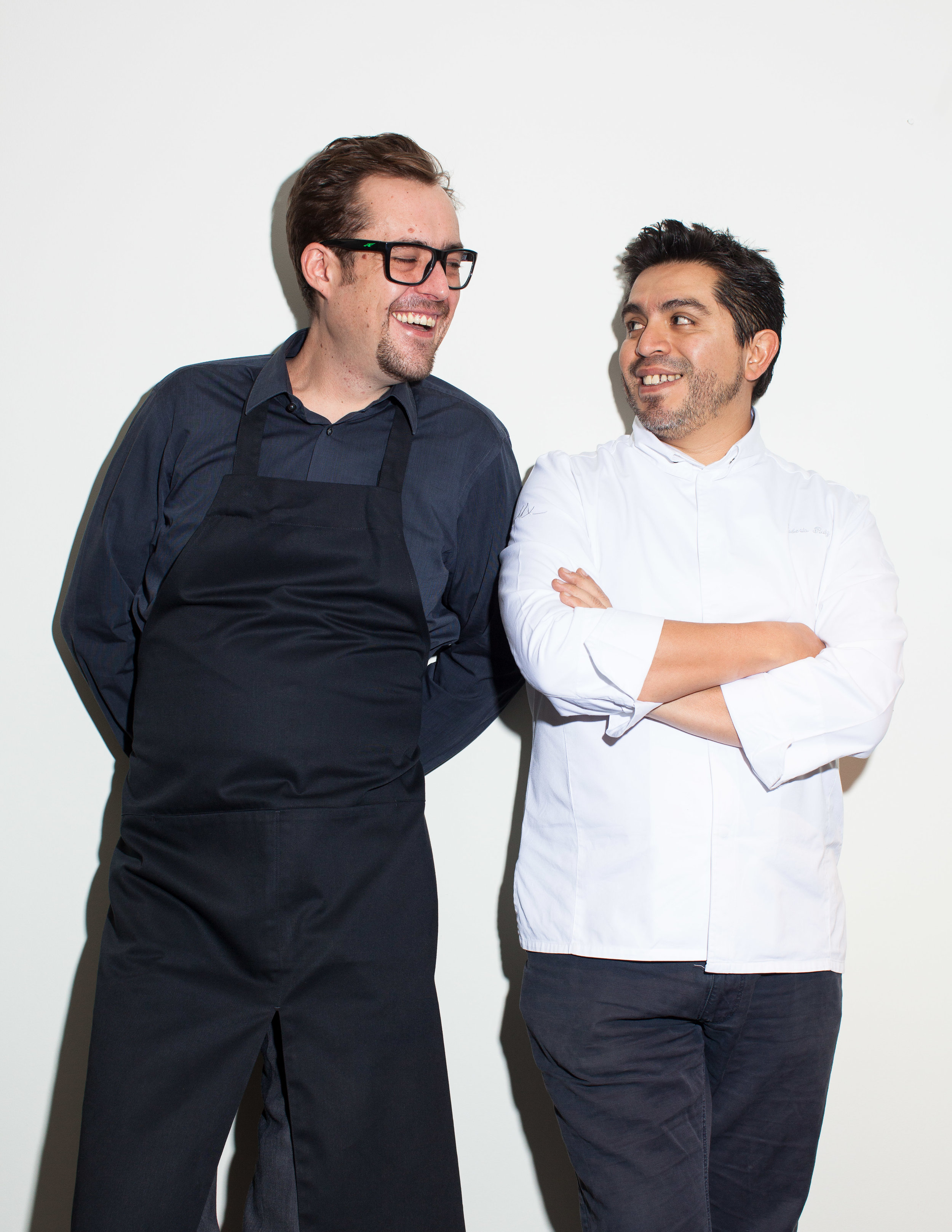 Martín Eccius y Chef Roberto Ruiz. PuntoMx