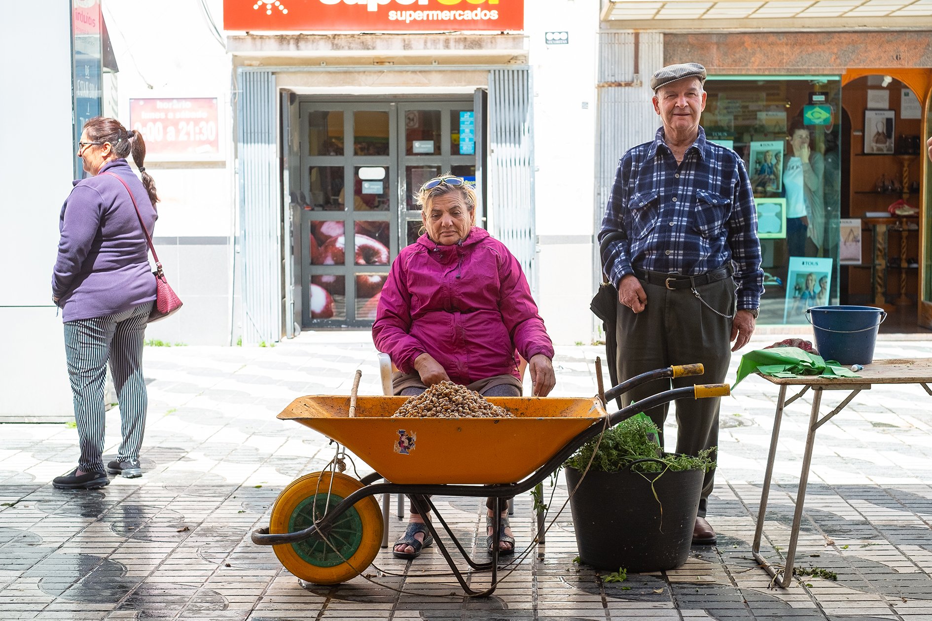 Vendedores de caracoles. Barbate, Cádiz.