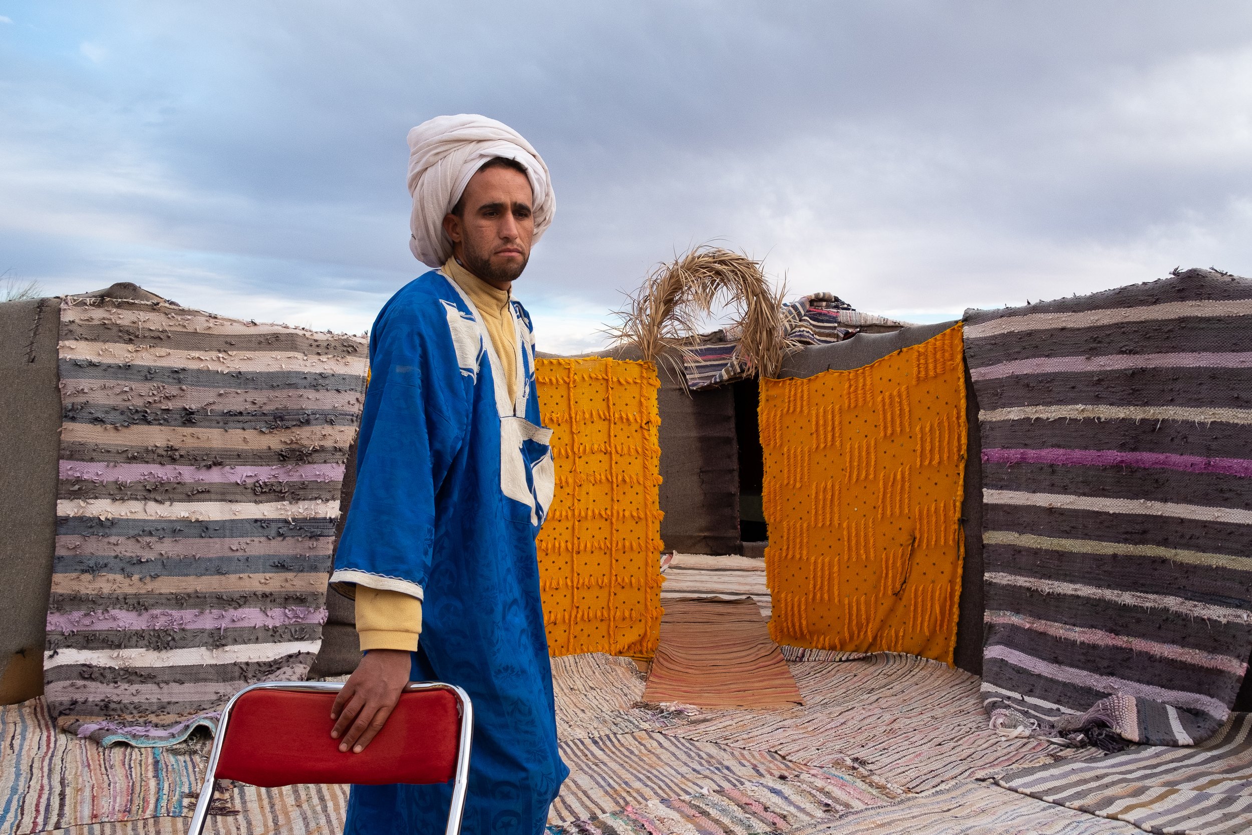 Mohamed. Sahara desert, Marruecos