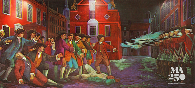 Boston Massacre mural
